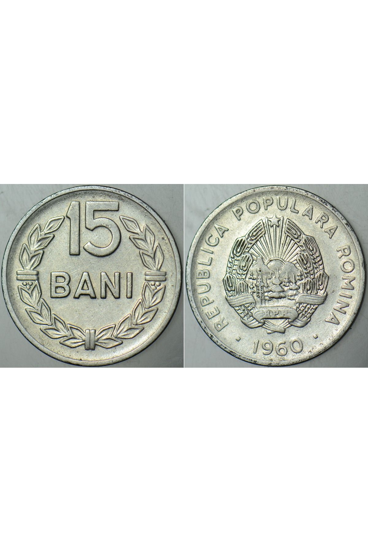 Banknoting ROMANYA 15 BANİ 1960.