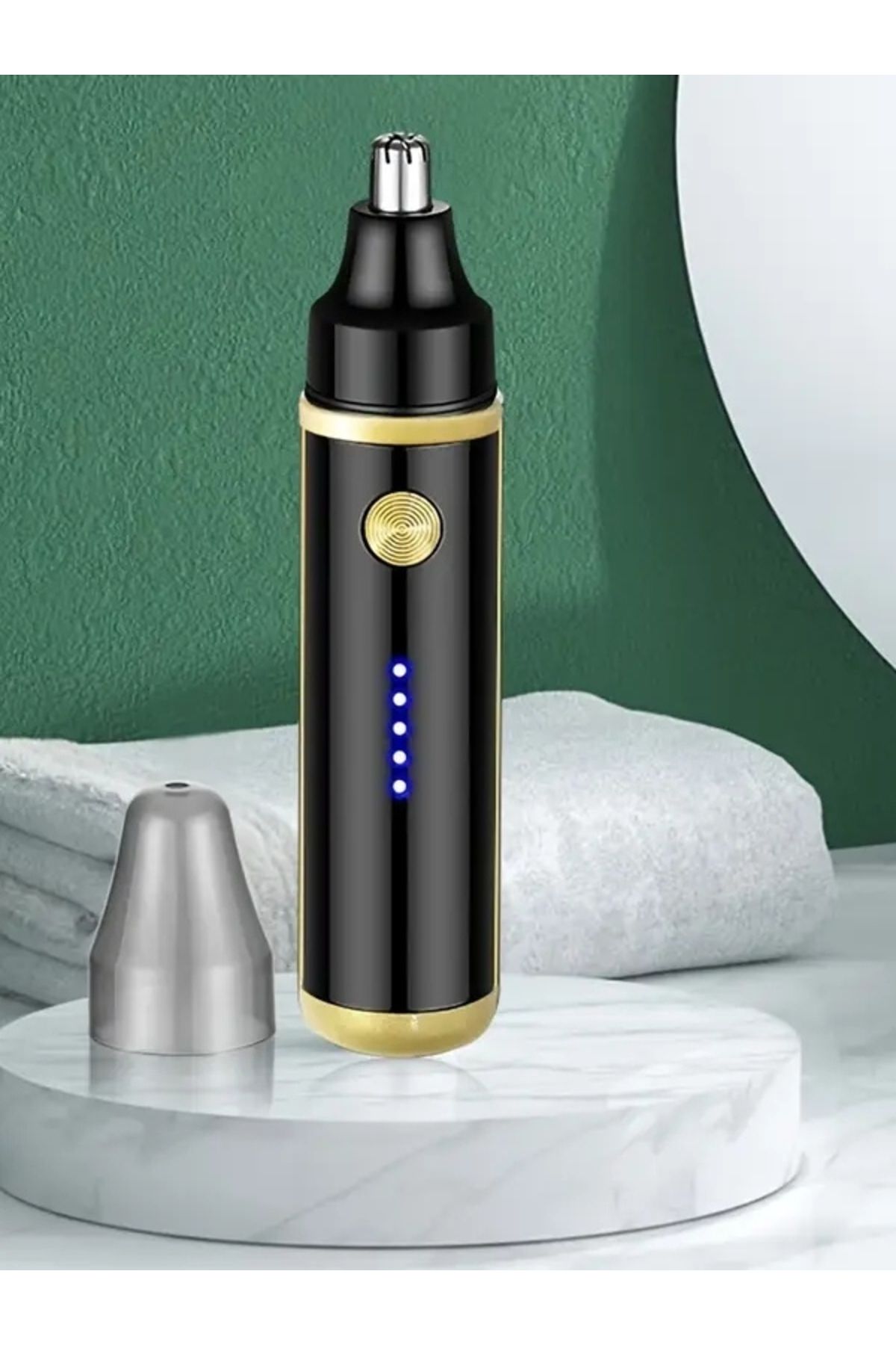 NaturalCharm USB Şarjlı Burun Kulak Tüy Kesme ve Kaş Şekillendirme Cihazı 500mAh Lityum Pil