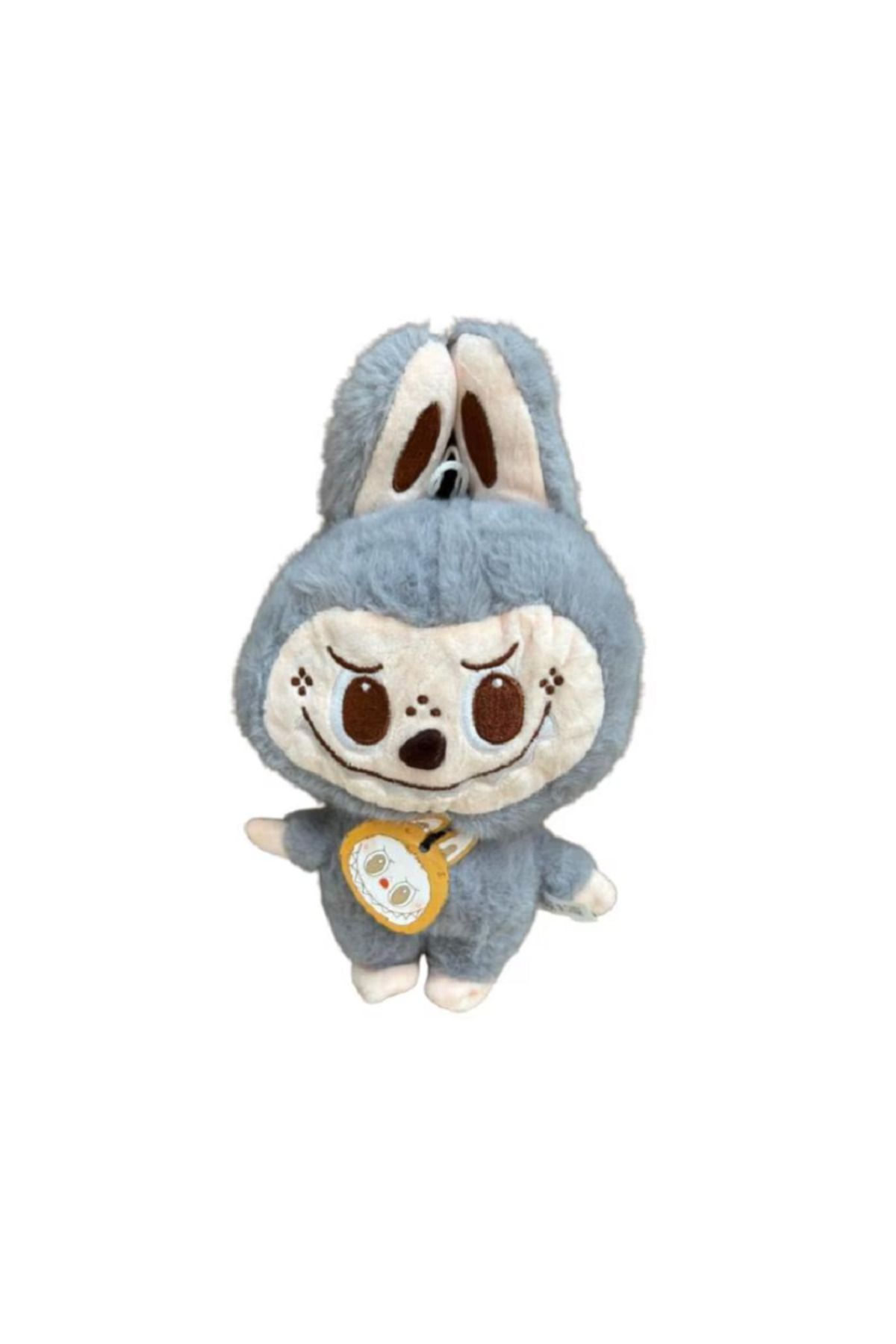 Sultan-LaBubu plush figure, soft and fluffy, GREY, 25 cm, ZUBI 1