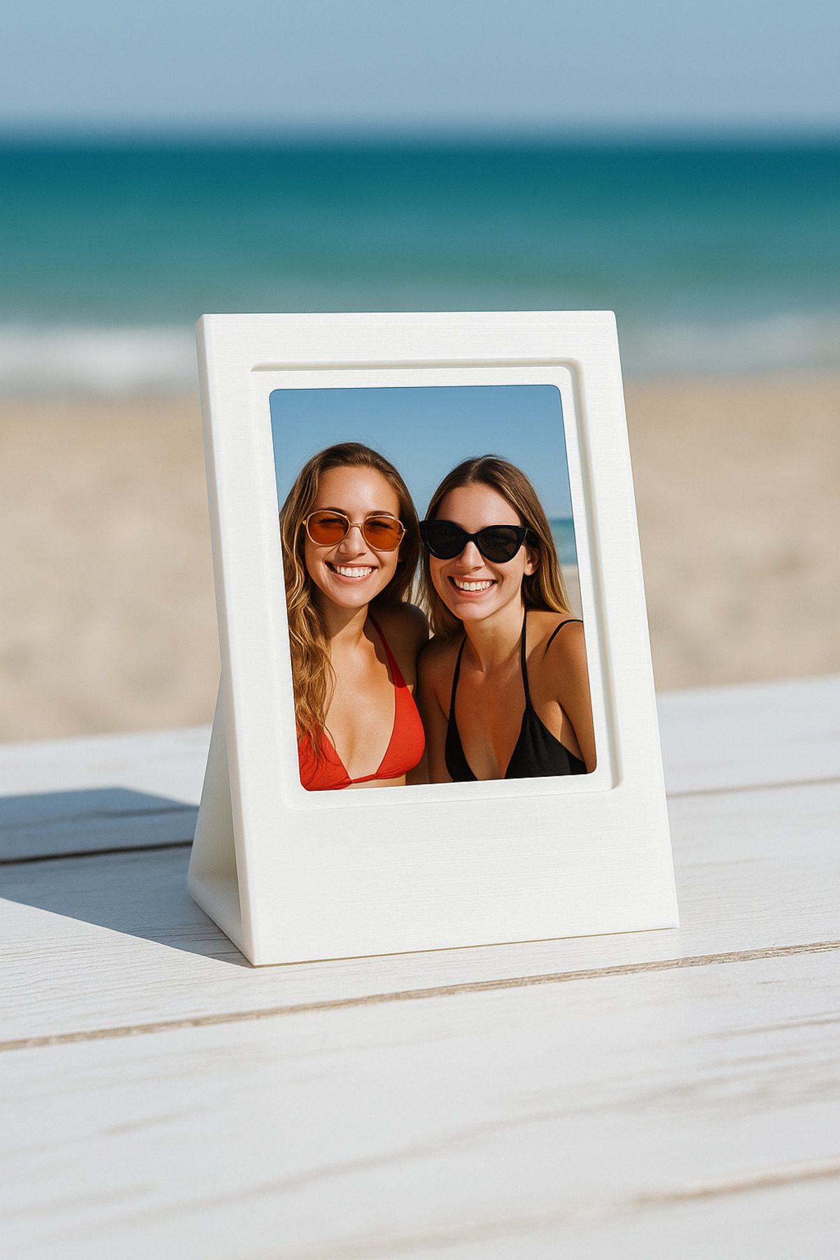 Root Made İnstax Fotoğraf Çerçevesi Minimalist Dekoratif Çerçeve Pembe Kurdela Detaylı Bebek Çerçeve fotoğrafı 2 (önizleme)