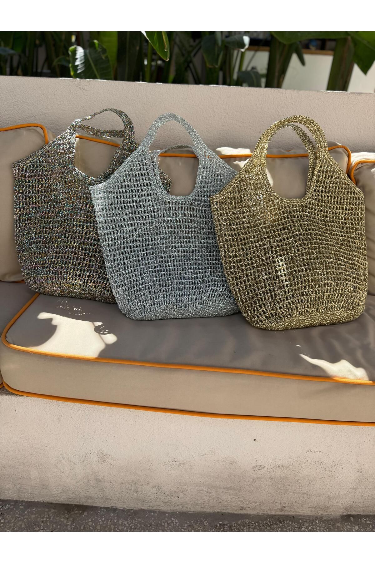 Renkat Handmade Metalik File Çanta