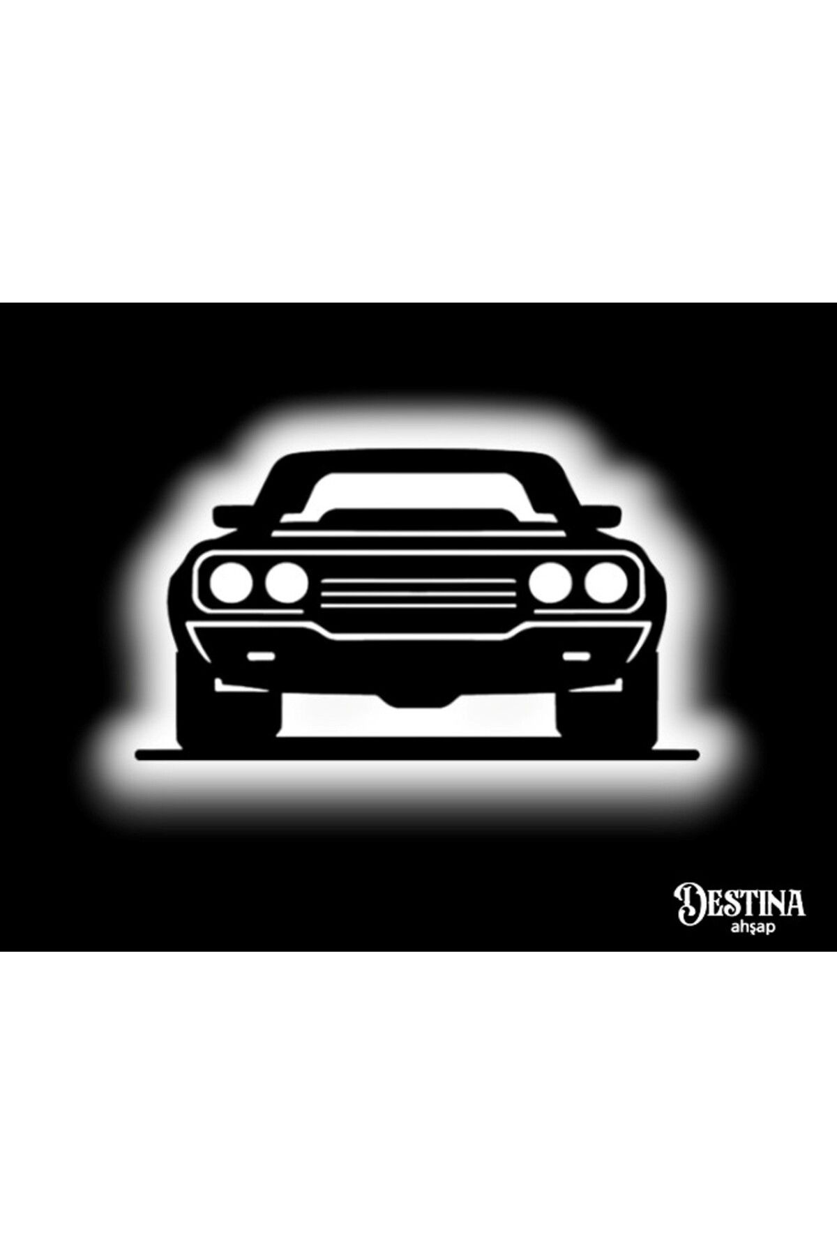 Destina Ahşap Muscle Car Led Tablo 60cm*35cm
