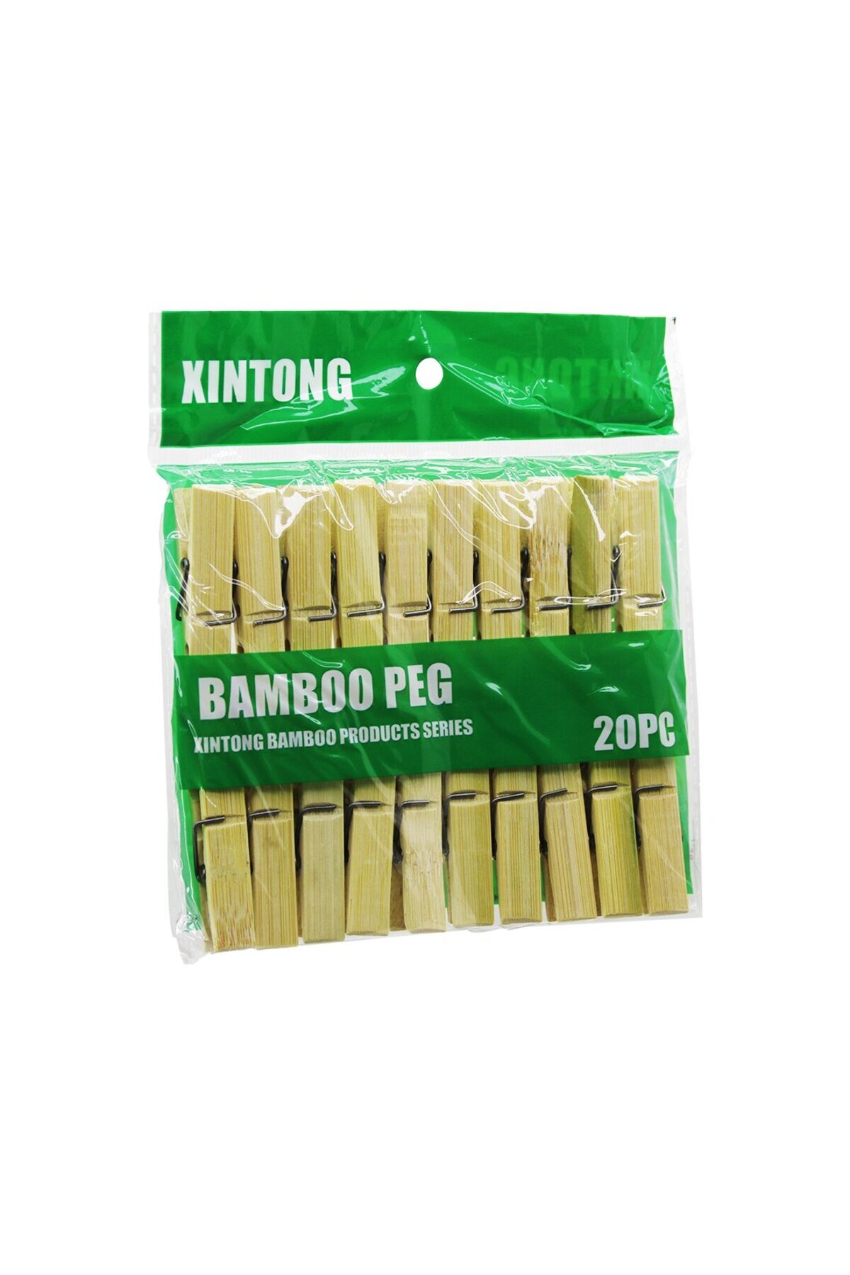 Go İthalat 20PCS AHŞAP BAMBU MANDAL (5306)