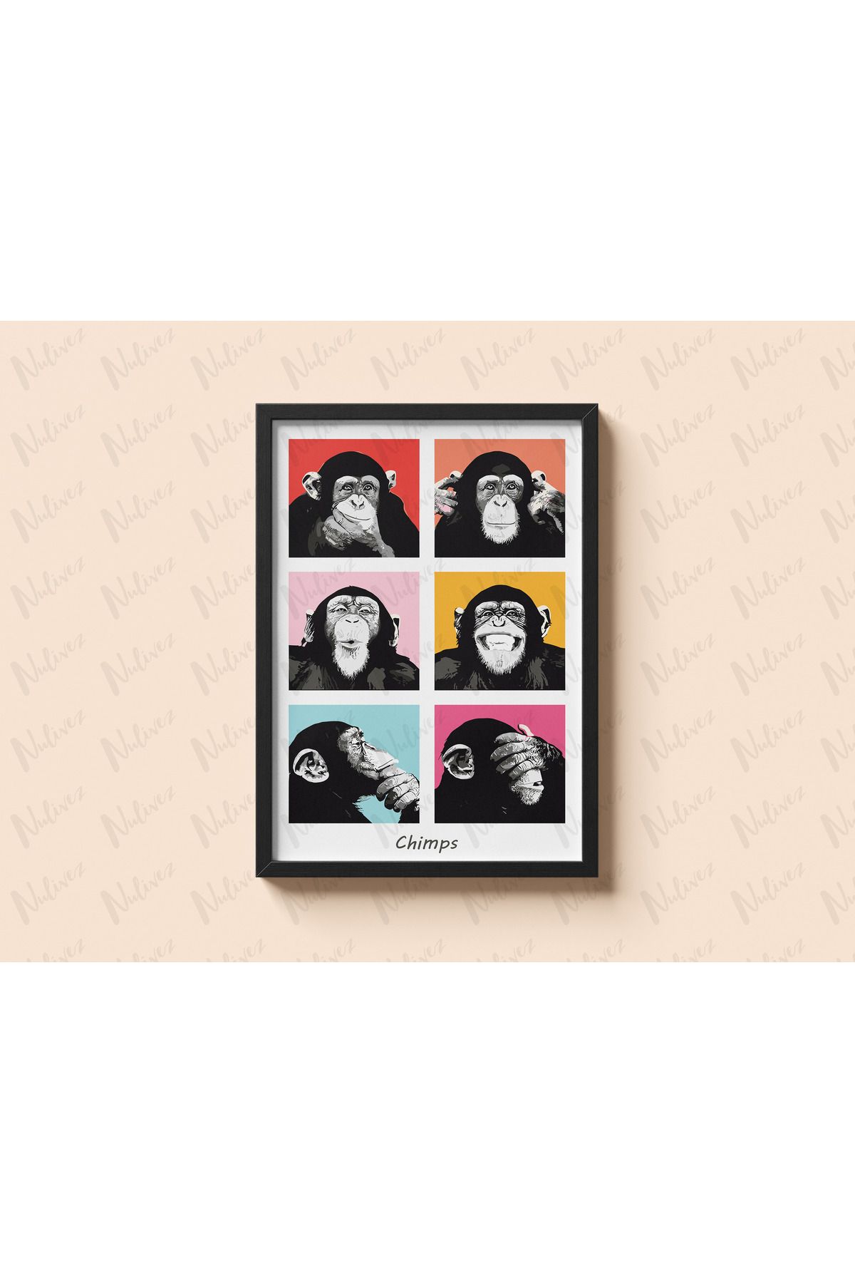 Nulivez Çerçeveli, Modern Pinterest Tarzı Dekoratif Tablo, 300 Micron Antireflecte Korumalı Tablo