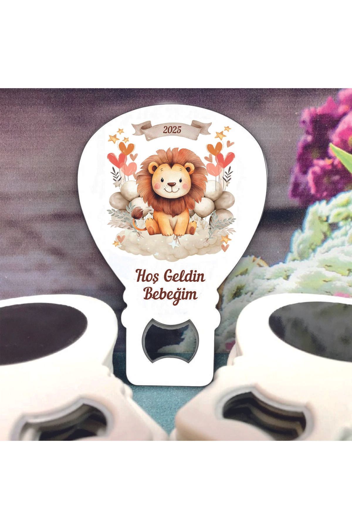 Ege ajans 10 adet (kartlı ve jelatinli) aslan konsept bebek açacak magnet