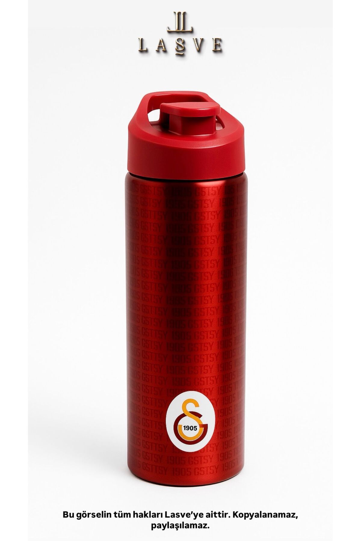 Galatasaray 2025 YENİ SEZON ÖZEL SERİ LİSANSLI GALATASARAY DESENLİ ÇELİK MATARA 750ML