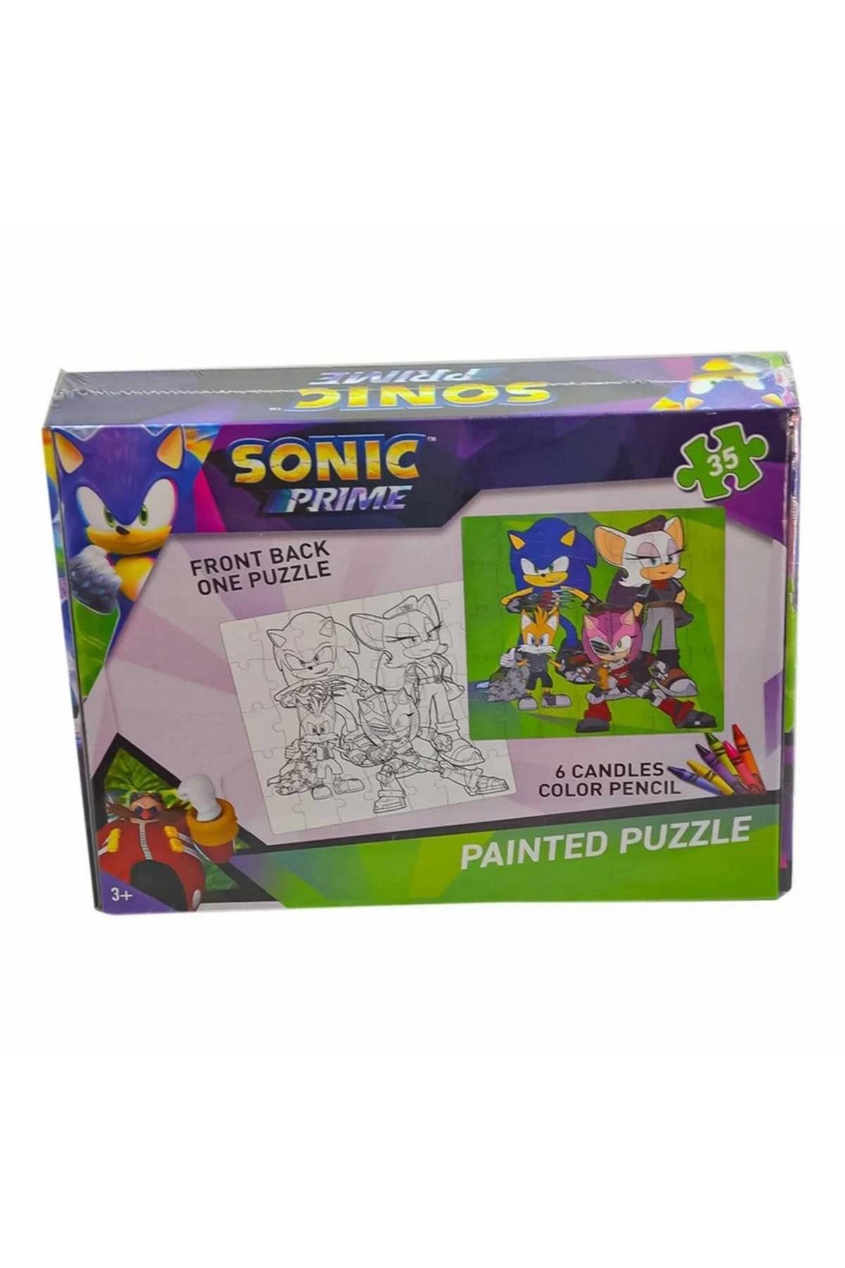 MERTCHİ STORE Sonic Boyamalı Puzzle