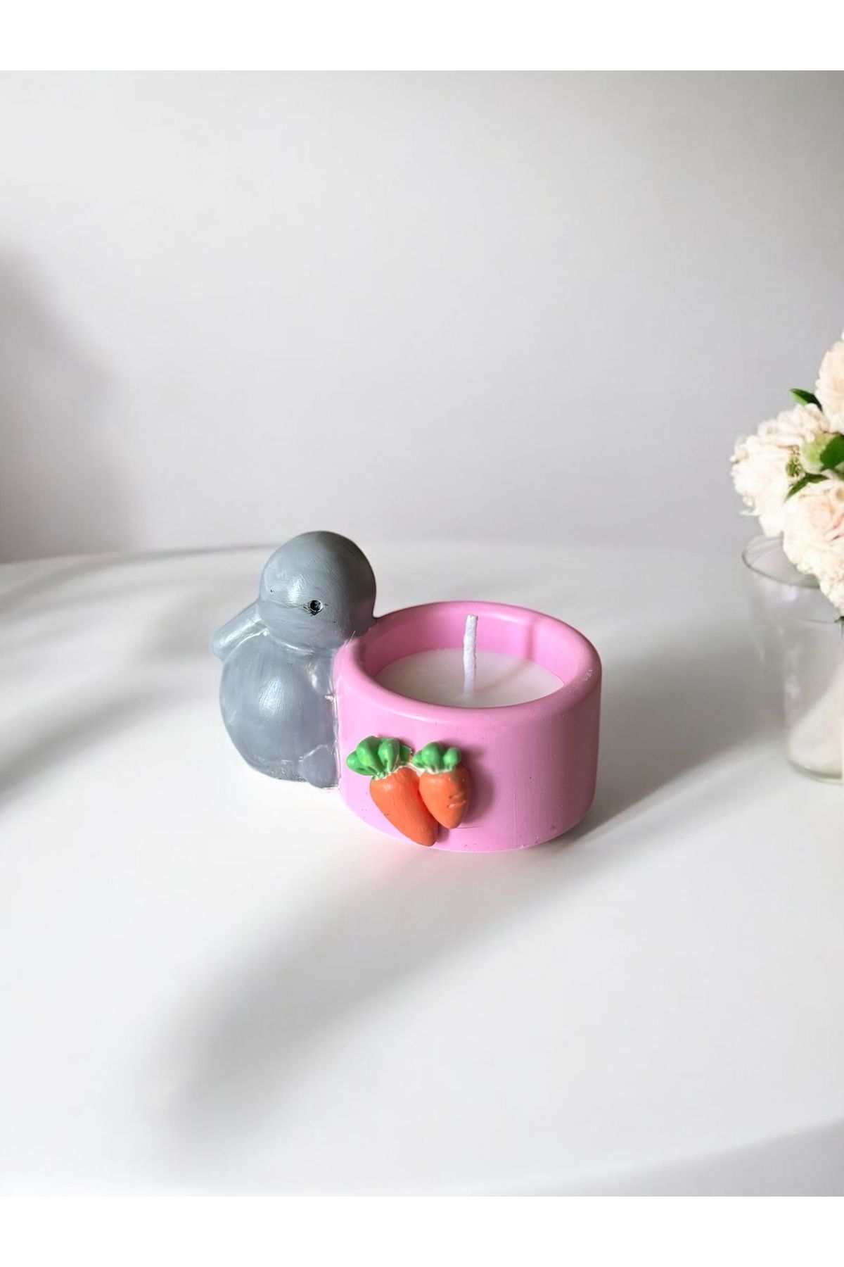 SoleArtCandle Tavşan Soya Wax Mum Doğal El Yapımı Dekoratif