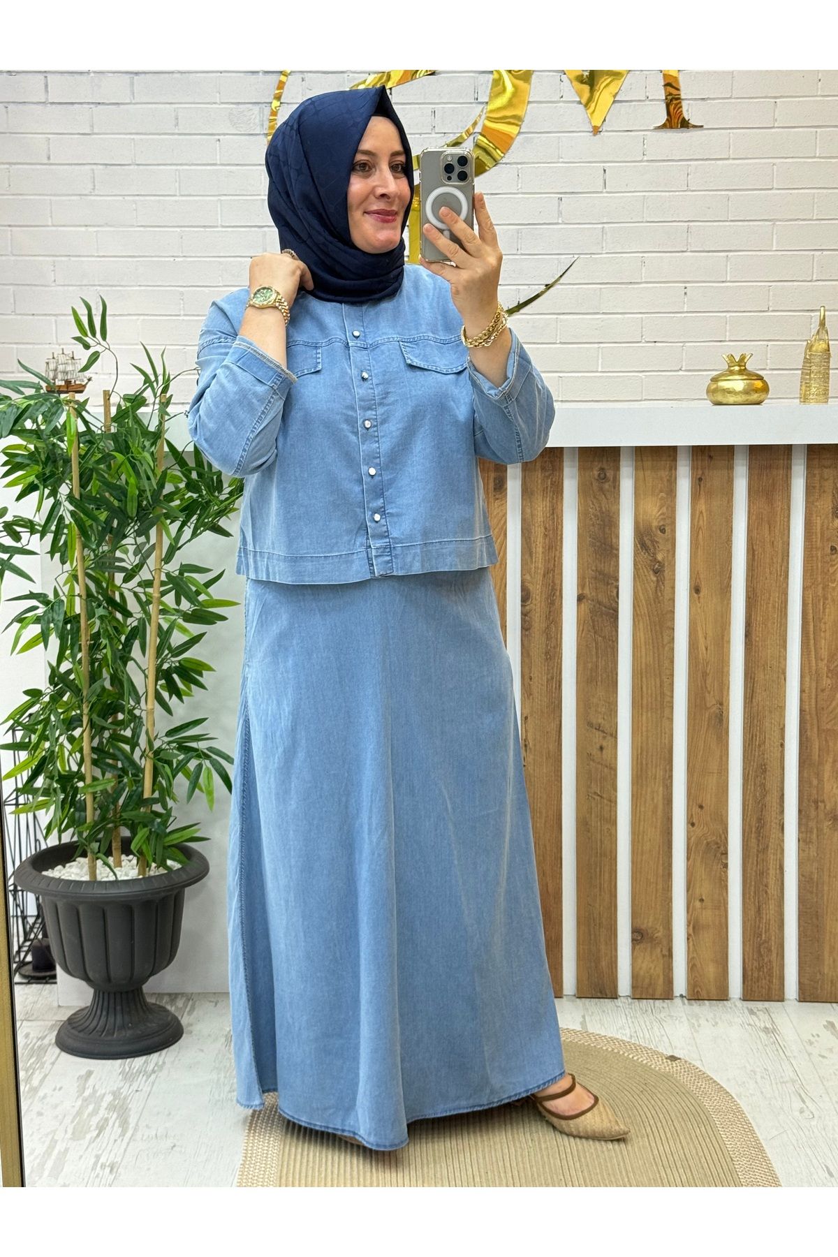 Meryemce Butik Etekli kot takım
