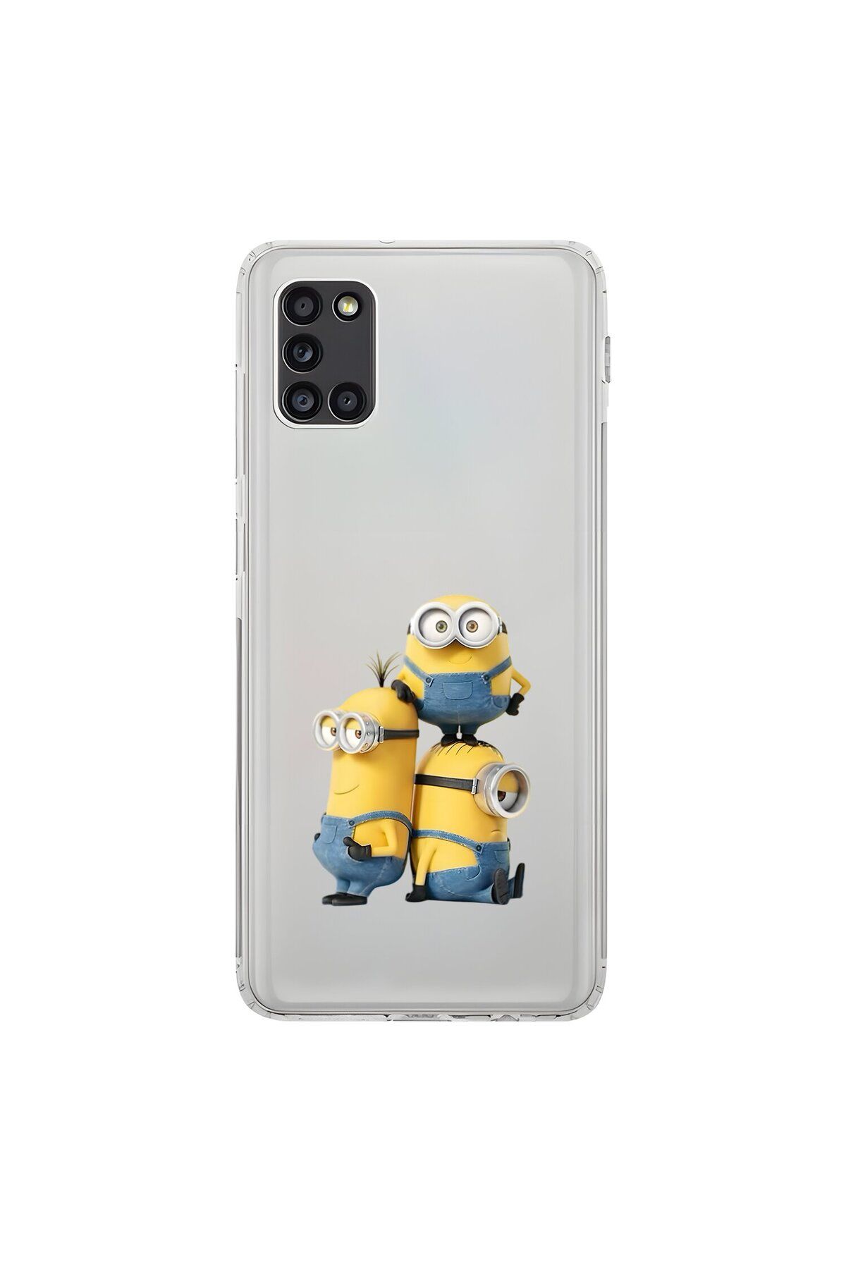 Dali Design Samsung Galaxy A31 Uyumlu Şeffaf Kılıf Cartoon 10 Tasarımlı