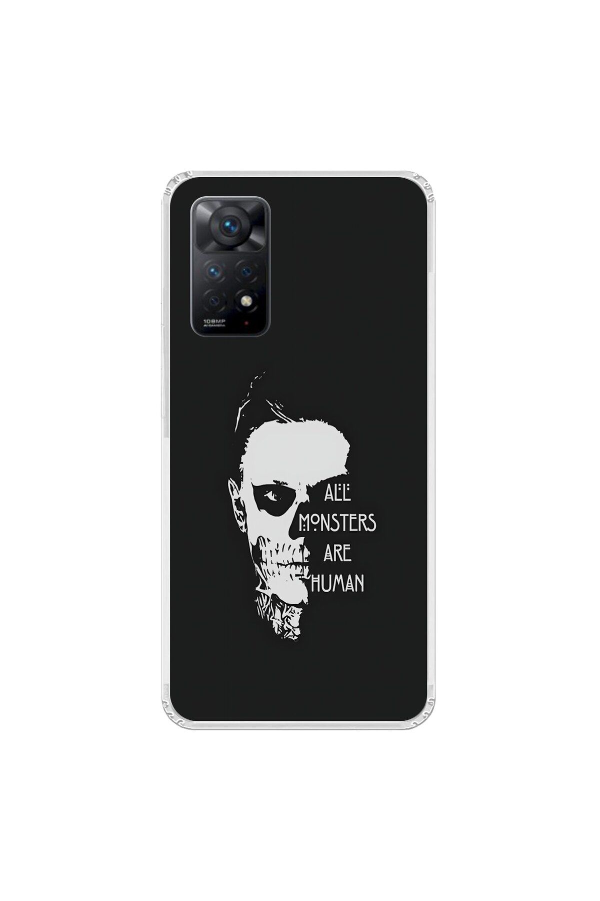 Dali Design Xiaomi Redmi Note 11 Pro Uyumlu Şeffaf Kılıf American Horror Story Tasarımlı