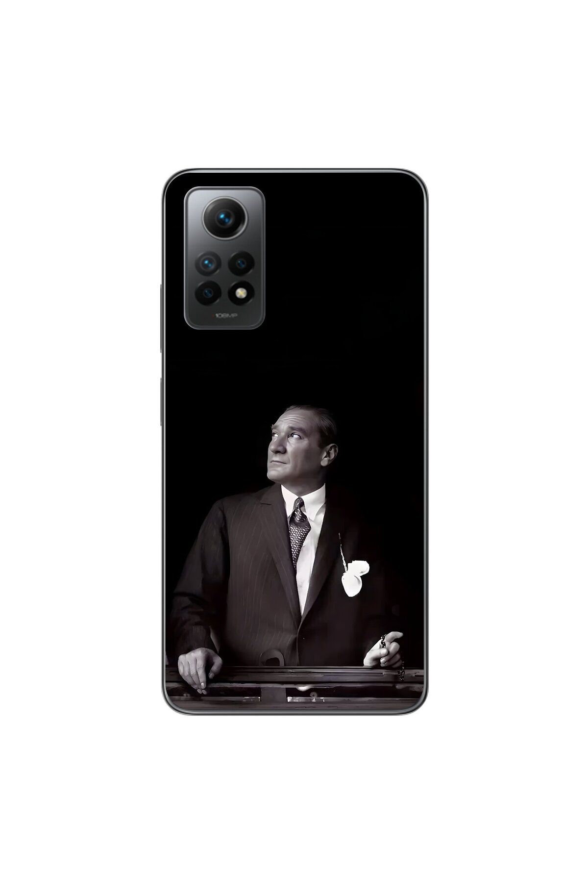 Dali Design Xiaomi Redmi Note 12 Pro Uyumlu Şeffaf Kılıf Atatürk 3 Tasarımlı