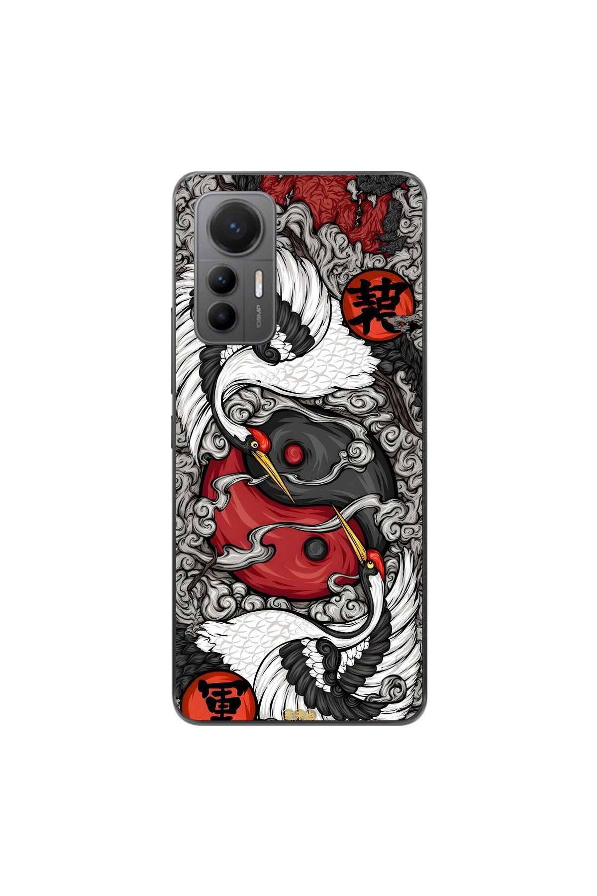 Dali Design Xiaomi Mi 12 Lite Uyumlu Şeffaf Kılıf Aesthetic 4 Tasarımlı