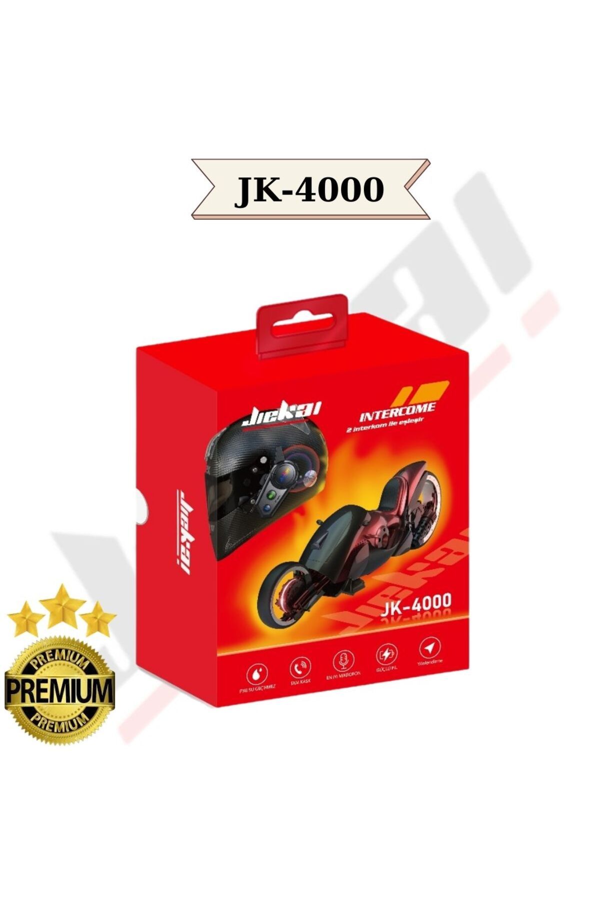 JİEKAİ Motosiklet Kask Kulaklık İntercom Işıklı İnterkom
