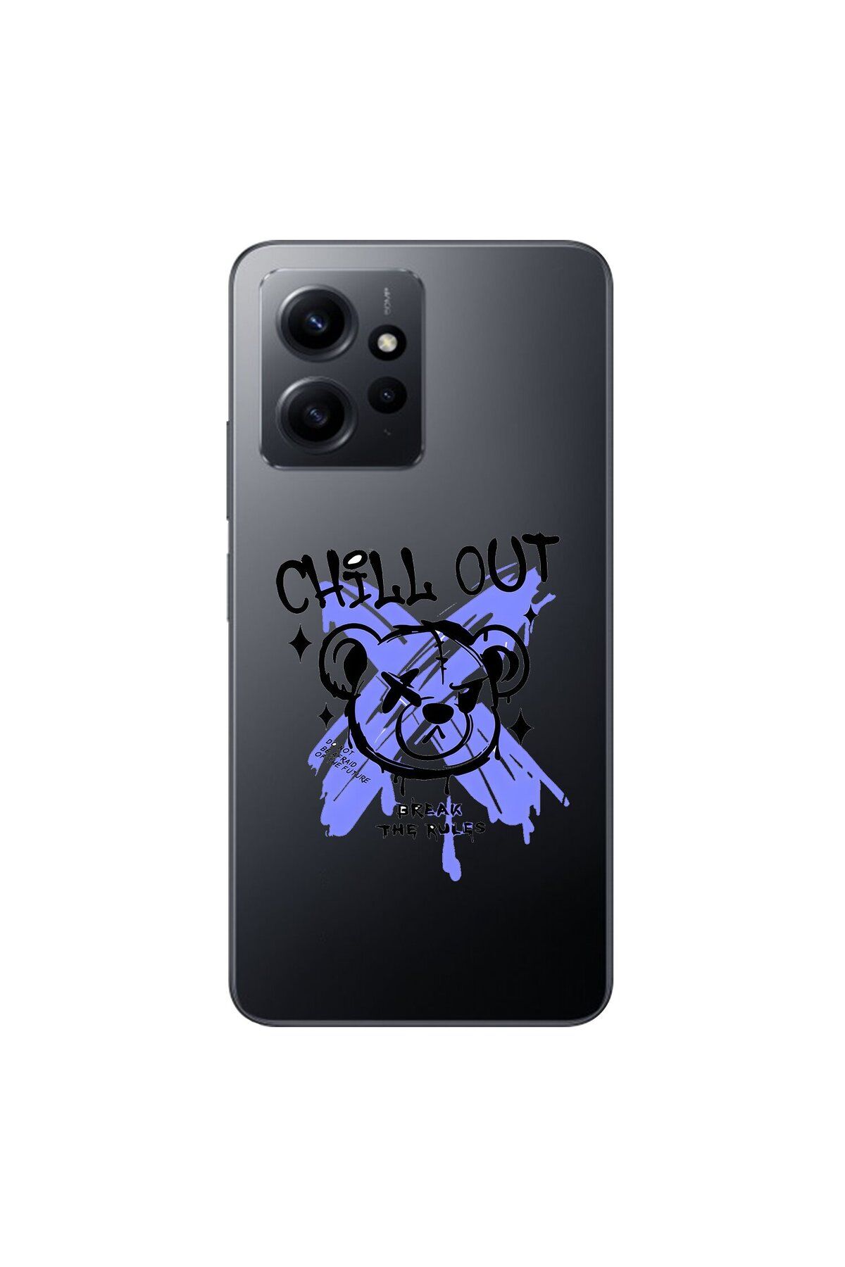 Dali Design Xiaomi Redmi Note 12 Uyumlu Şeffaf Kılıf Graffiti 8 Tasarımlı