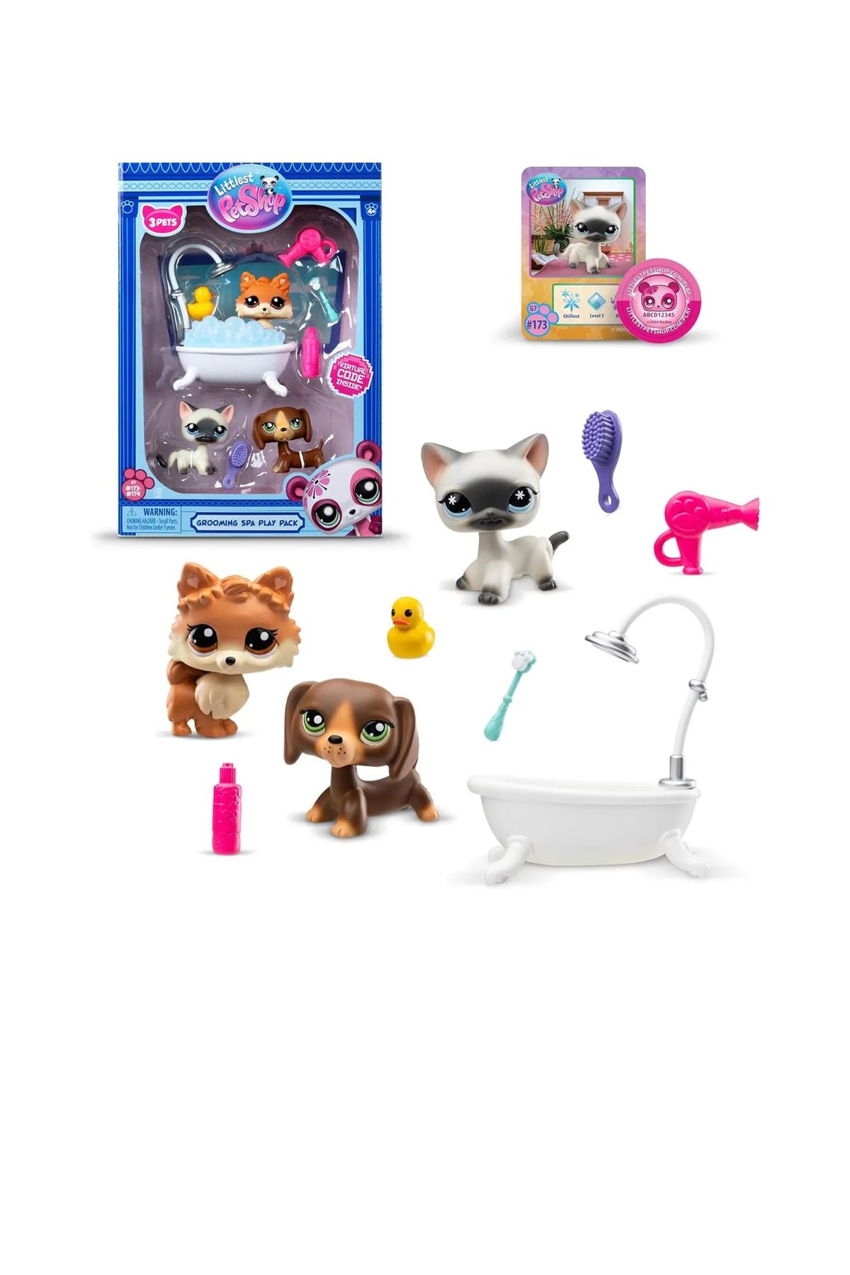 H.H.M ŞENVER TİCARET Littlest Pet Shop LPS Minişler Seri 3 Bakım Spa Oyun Paketi Seti
