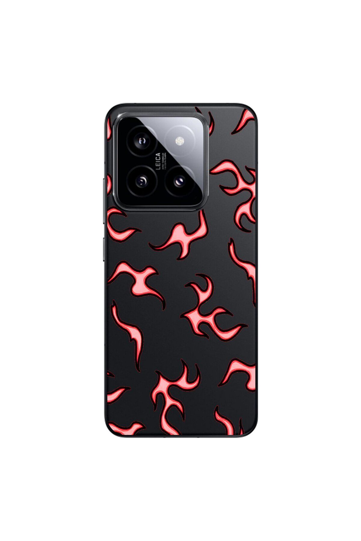 Dali Design Xiaomi Mi 14 Uyumlu Şeffaf Kılıf Wallpaper 4 Tasarımlı