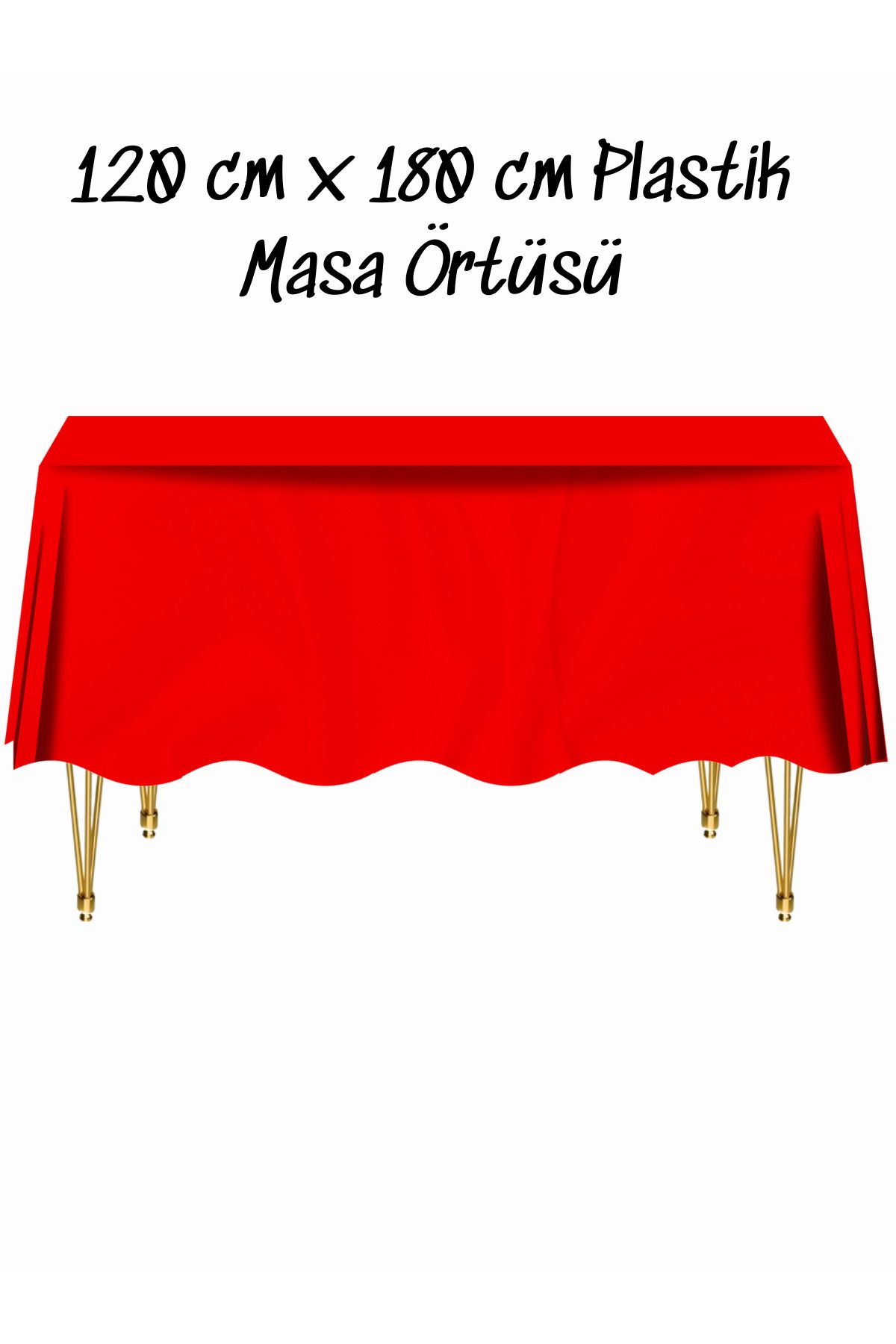 snowparty Masa Örtüsü Plastik Tek Kullanımlık Masa Örtüsü Renkli 120x180 Cm