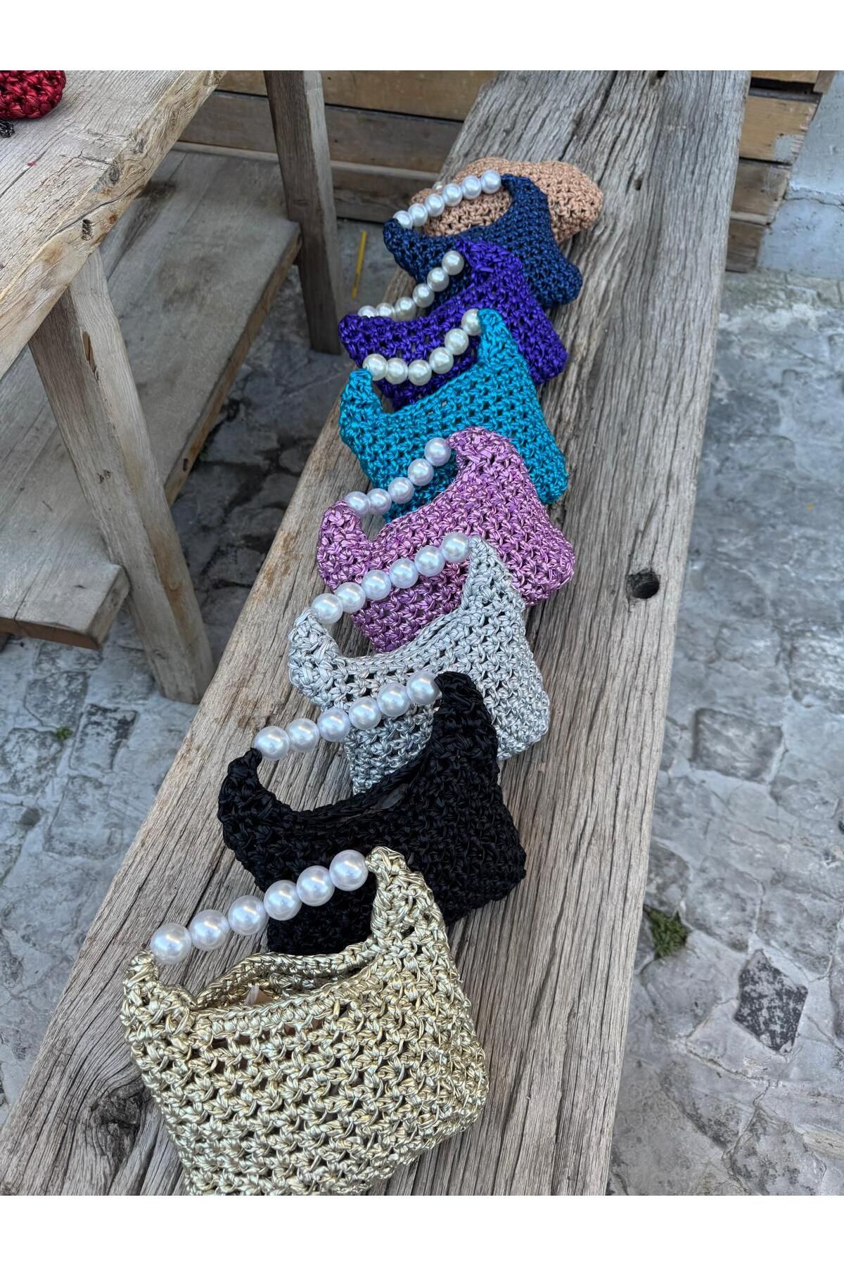 Renkat Handmade İncili El Çantası