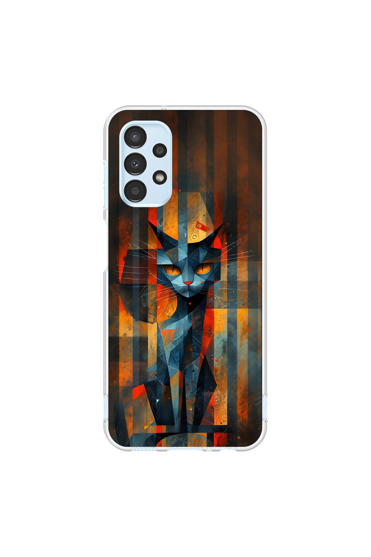 Dali Design Samsung Galaxy A13 Uyumlu Şeffaf Kılıf Aesthetic 2 Tasarımlı
