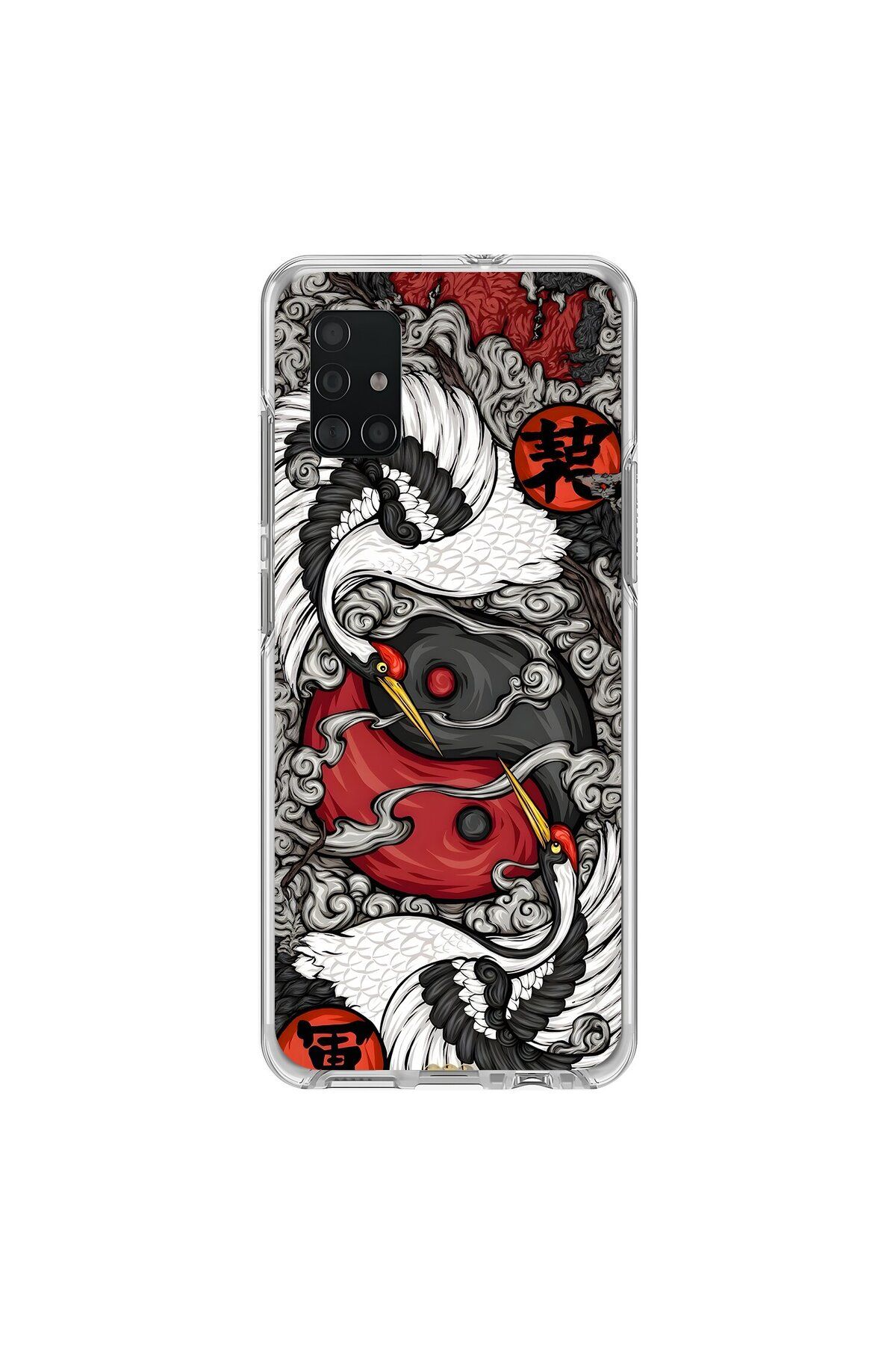 Dali Design Samsung Galaxy A71 Uyumlu Şeffaf Kılıf Aesthetic 4 Tasarımlı