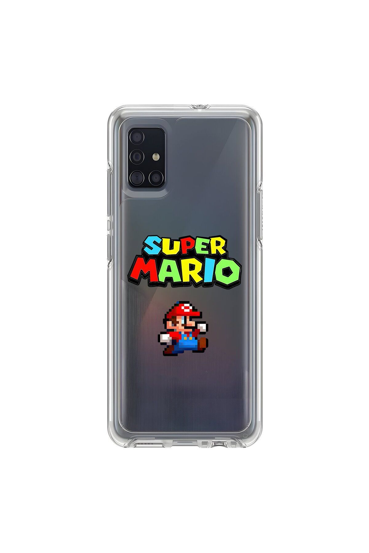 Dali Design Samsung Galaxy A51 Uyumlu Şeffaf Kılıf 2 Mario Tasarımlı