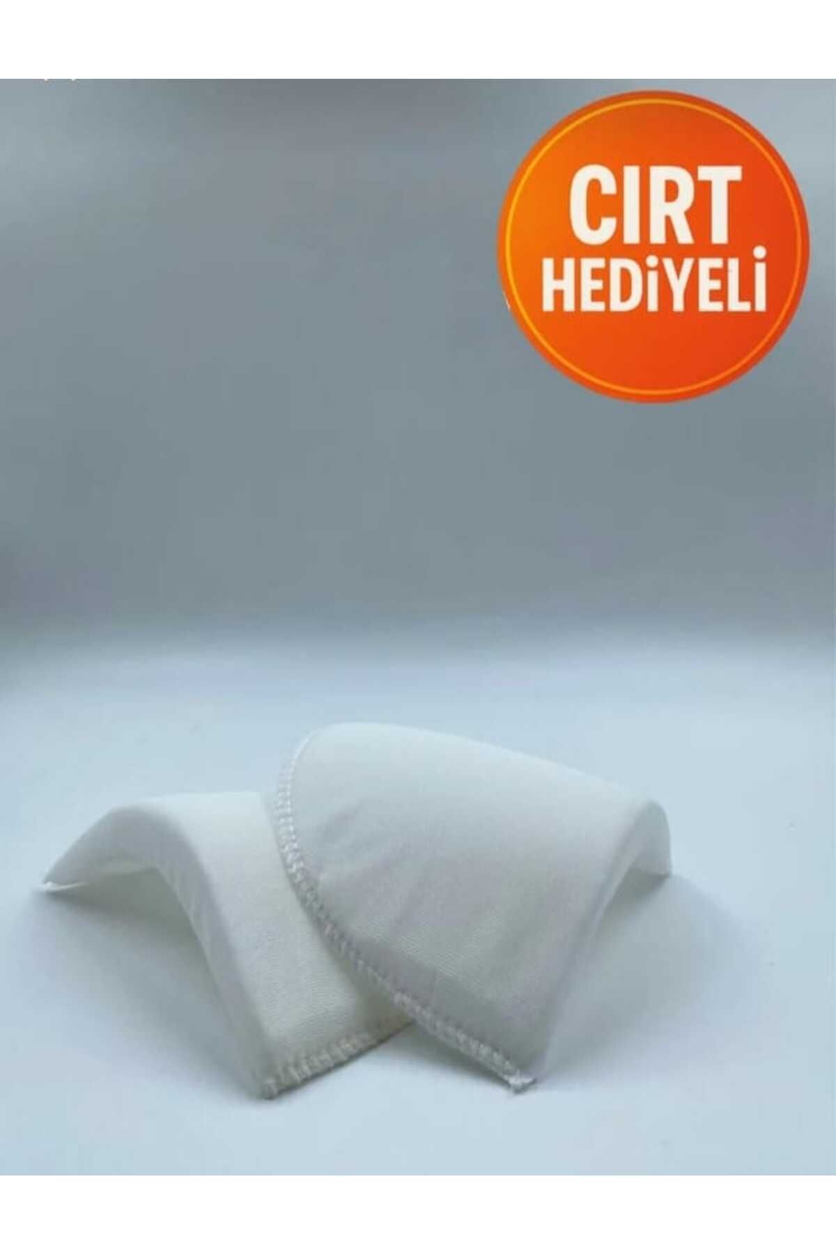 MissPul Vatka Omuz Ve Ceket Vatkası Topuk Ve Ayakkabı Vatkası Beyaz ( 1.5cm 1 Çift) Cırt Hediyeli
