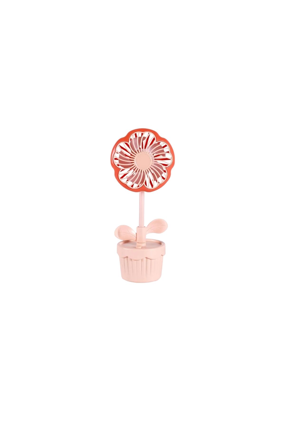 layfhex Çiçek Şarjlı Mini Fan Vantilatör Bebek Arabası Ofis Çalışma Masası Serinletici