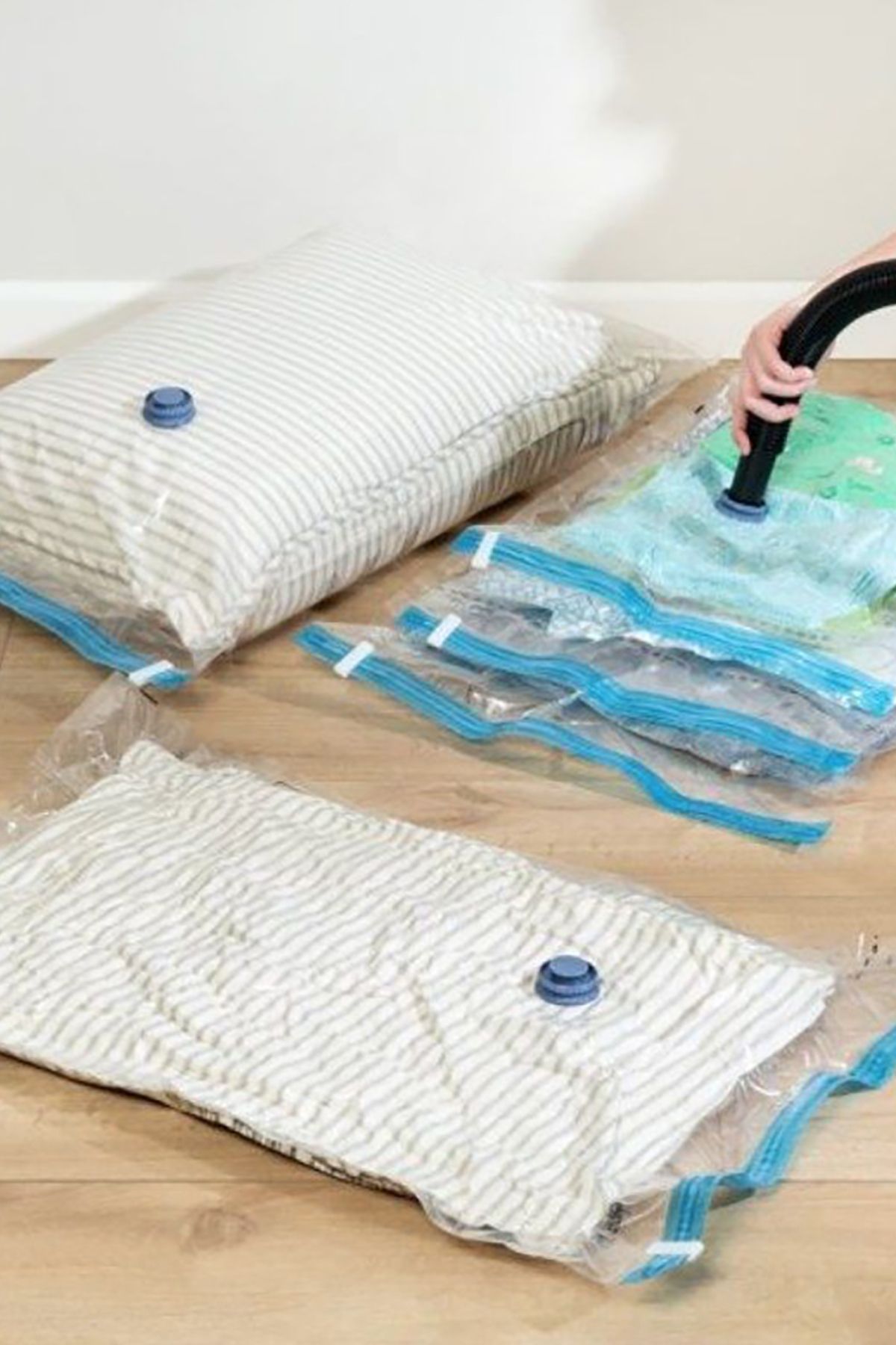 AboutThePerfect Vakumlu Saklama Torbası, Pratik Elbise ve Yorgan İçin 50x70, Şeffaf