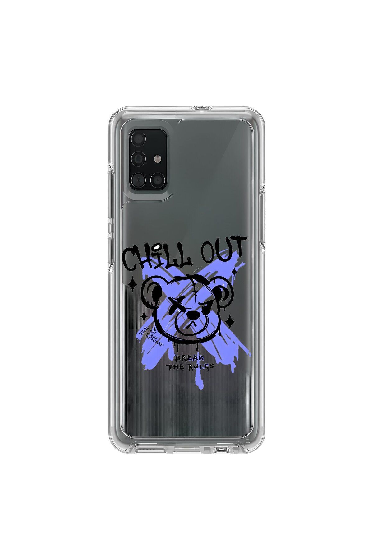 Dali Design Samsung Galaxy A71 Uyumlu Şeffaf Kılıf Graffiti 8 Tasarımlı