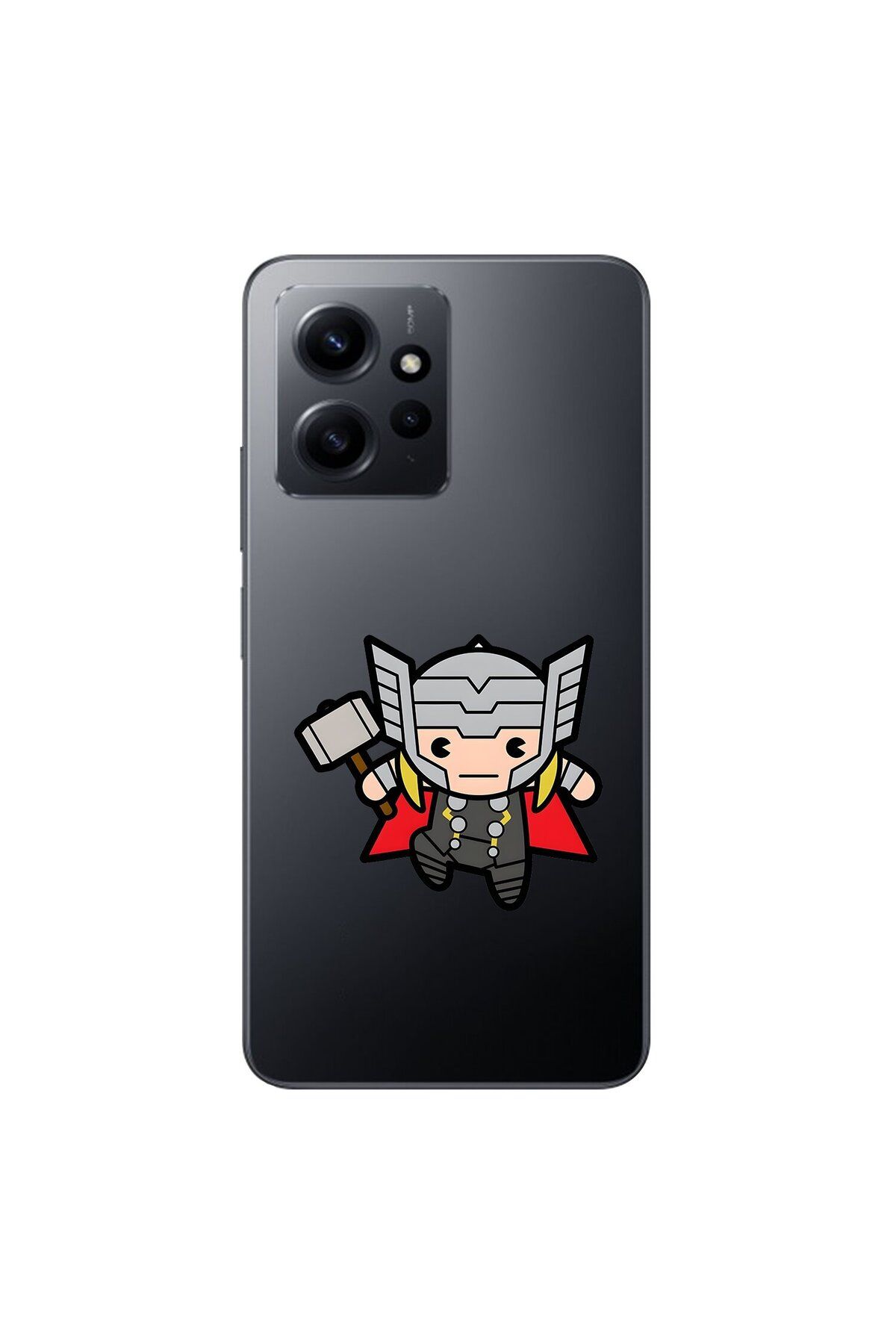 Dali Design Xiaomi Redmi Note 12 Uyumlu Şeffaf Kılıf Chibi 5 Tasarımlı