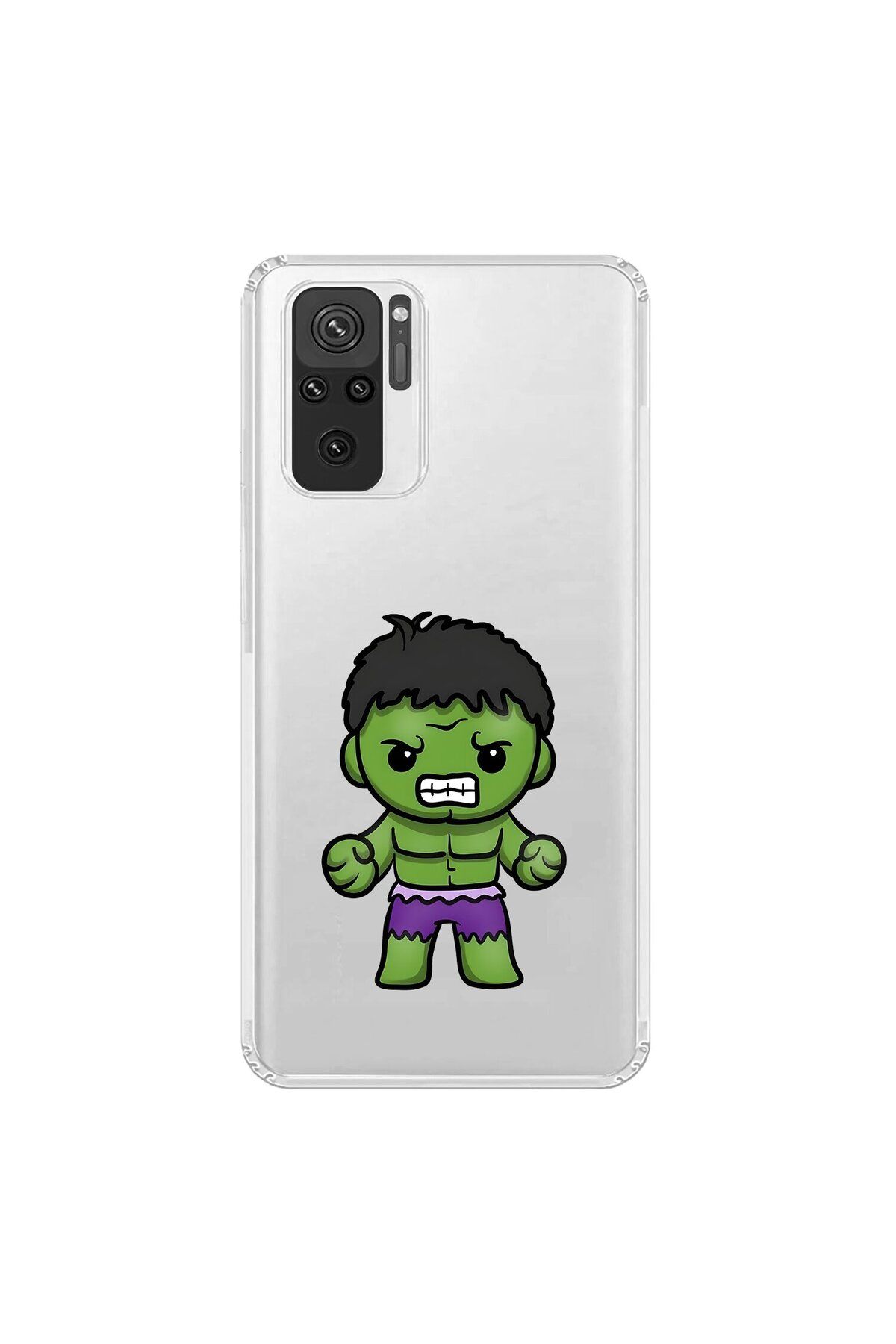 Dali Design Xiaomi Redmi Note 10 Uyumlu Şeffaf Kılıf Chibi 3 Tasarımlı