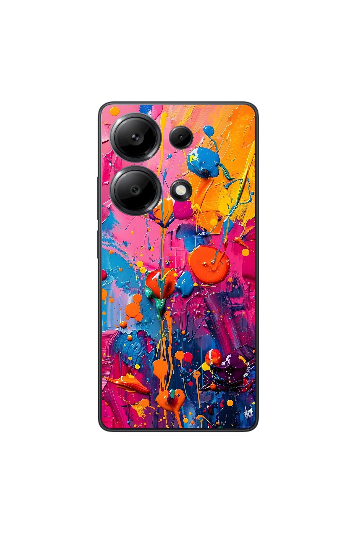 Dali Design Xiaomi Redmi Note 13 Pro Uyumlu Şeffaf Kılıf Graffiti 3 Tasarımlı