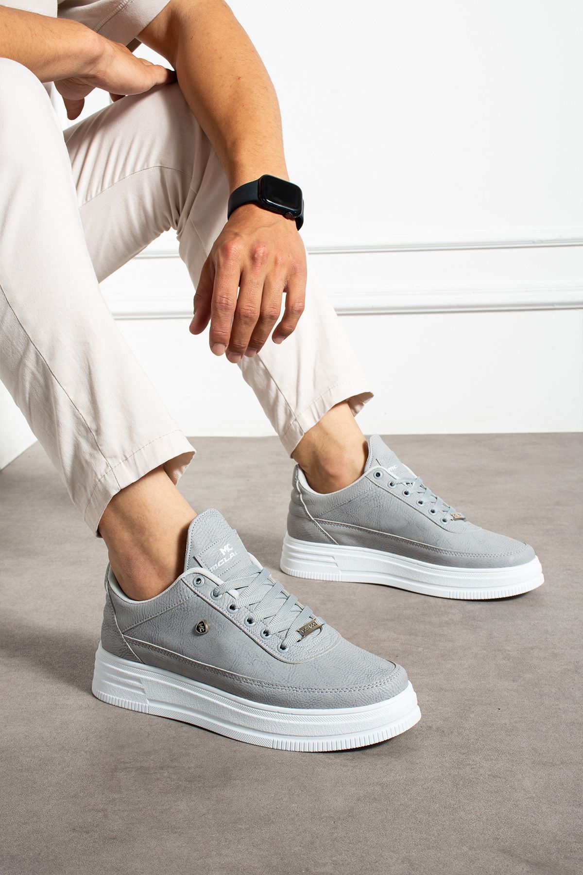 MCLACOS Erkek Sneaker Günlük Spor Ayakkabı Yüksek Taban Buz- Rahat Tasarım x7