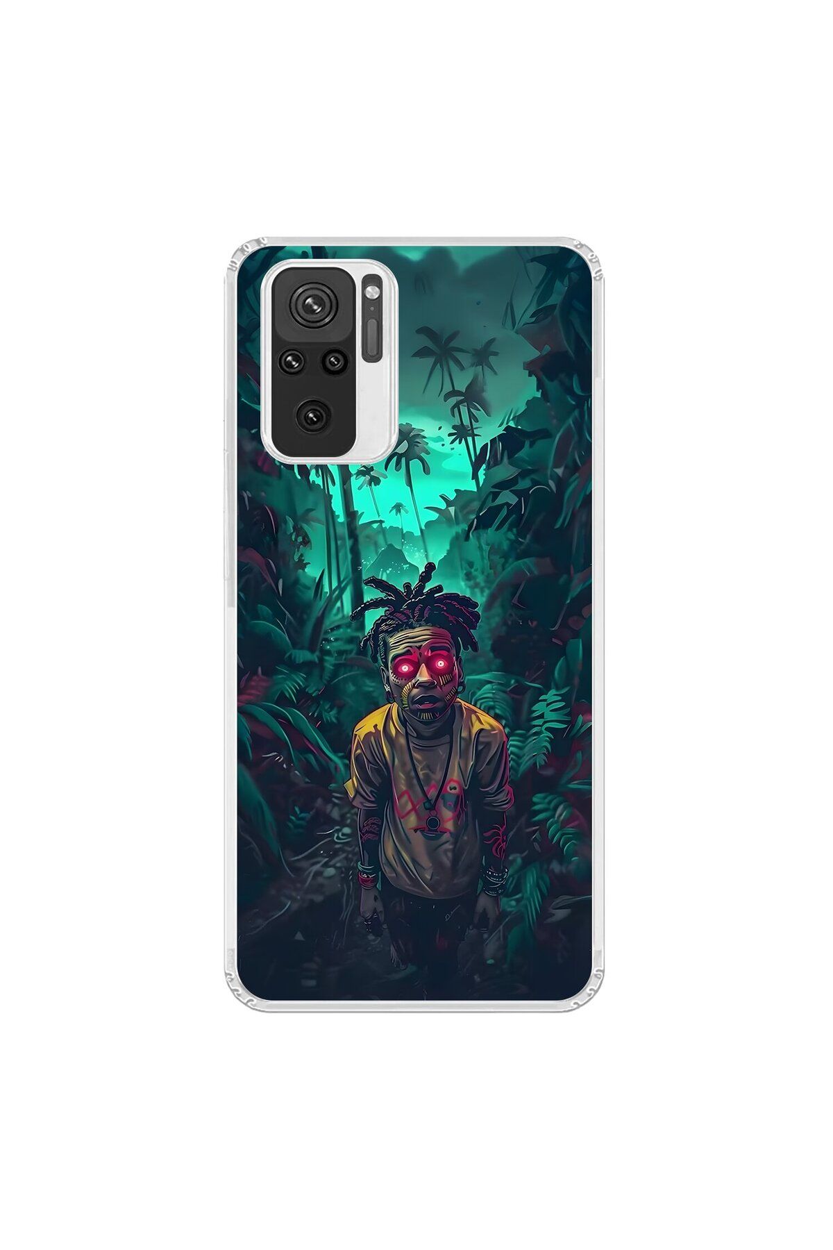Dali Design Xiaomi Redmi Note 10 Uyumlu Şeffaf Kılıf Aesthetic 7 Tasarımlı