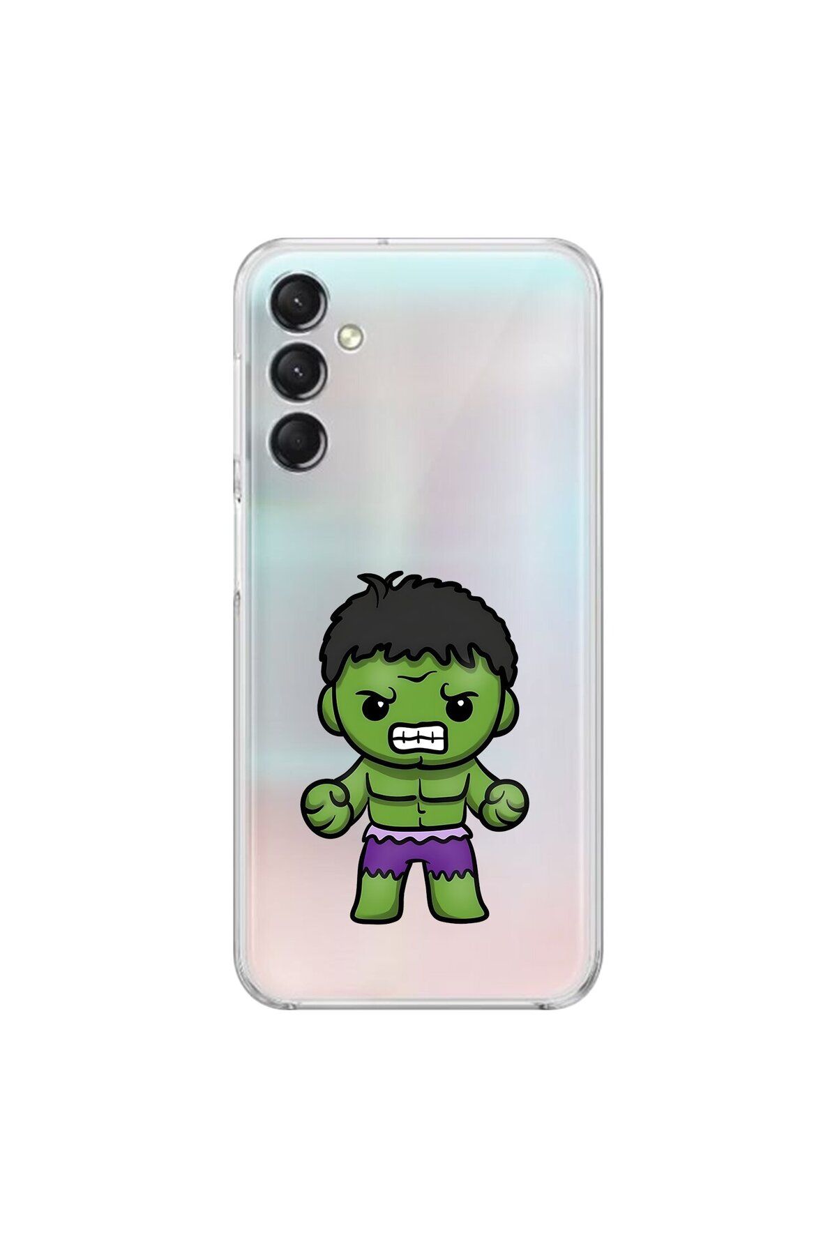 Dali Design Samsung Galaxy A24 Uyumlu Şeffaf Kılıf Chibi 3 Tasarımlı