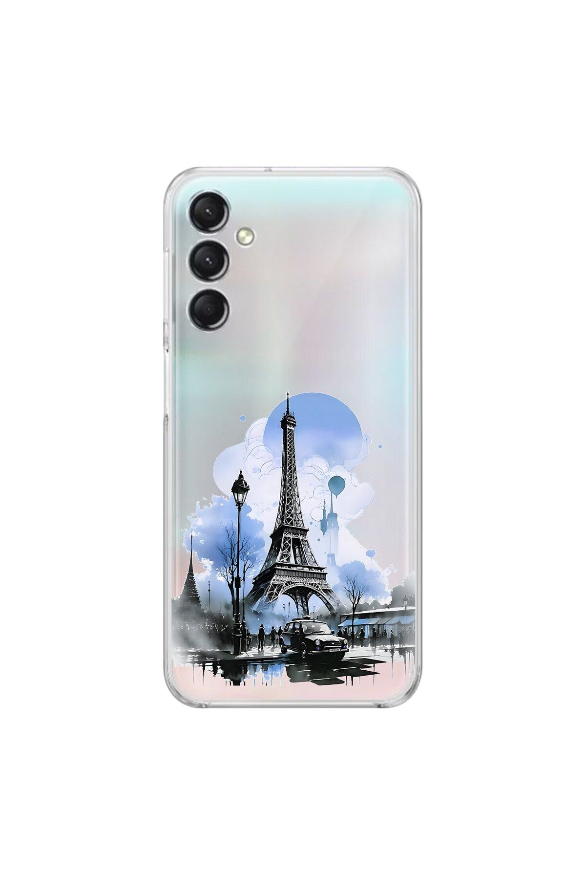 Dali Design Samsung Galaxy A24 Uyumlu Şeffaf Kılıf Paris 2 Tasarımlı