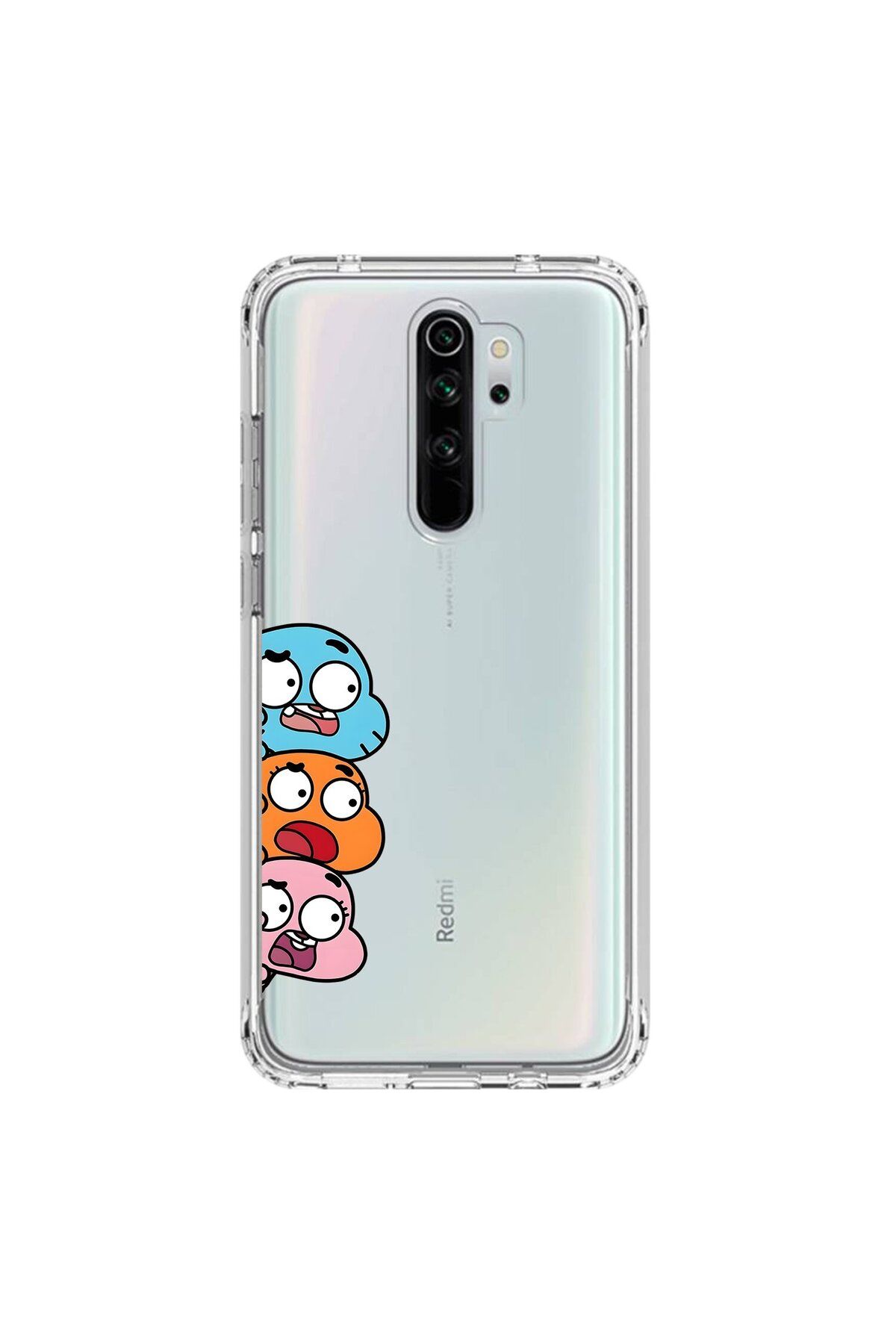 Dali Design Xiaomi Redmi Note 8 Pro Uyumlu Şeffaf Kılıf Cartoon 6 Tasarımlı