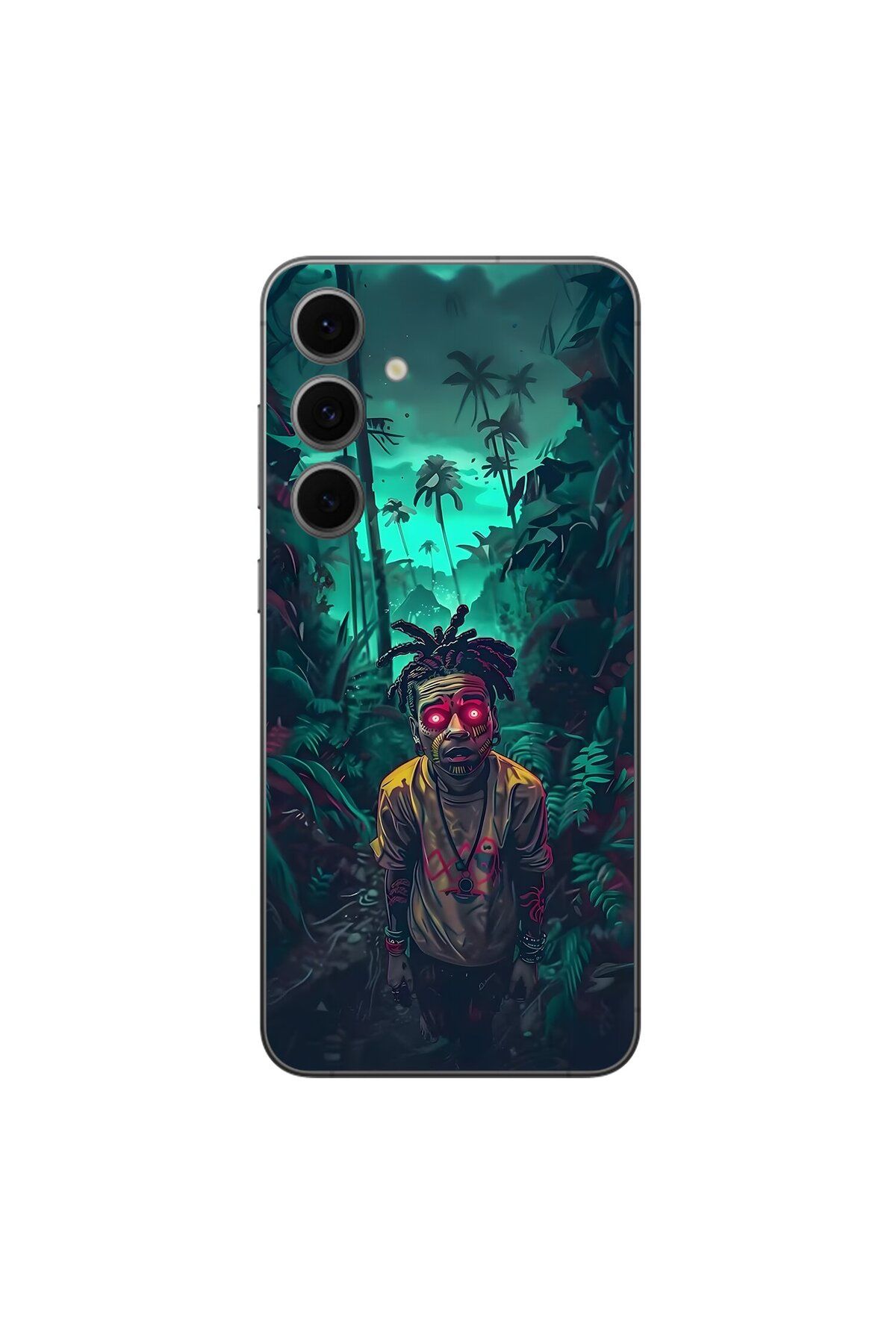 Dali Design Samsung Galaxy S24 FE Uyumlu Şeffaf Kılıf Aesthetic 7 Tasarımlı
