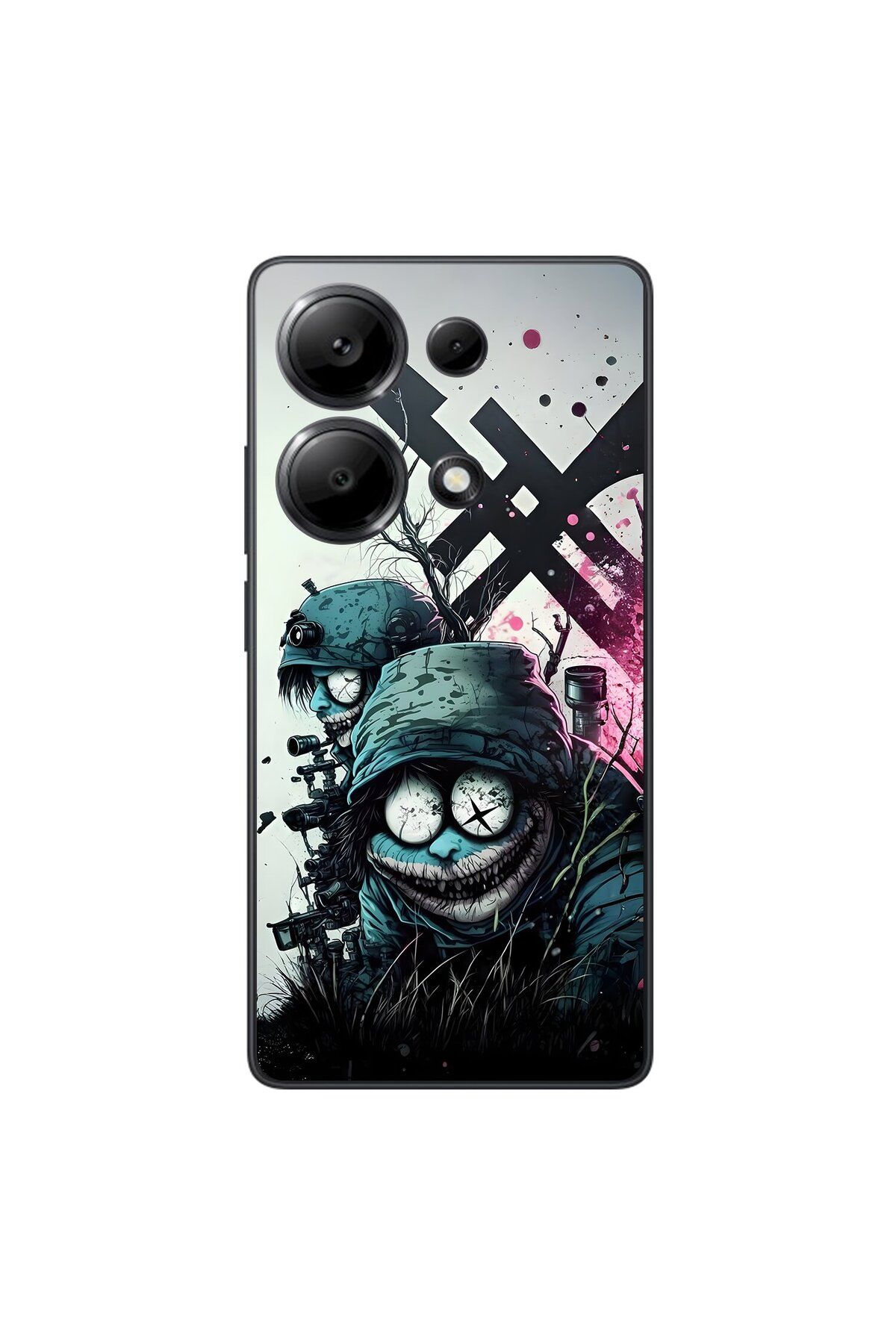 Dali Design Xiaomi Redmi Note 13 Pro Uyumlu Şeffaf Kılıf Aesthetic 6 Tasarımlı