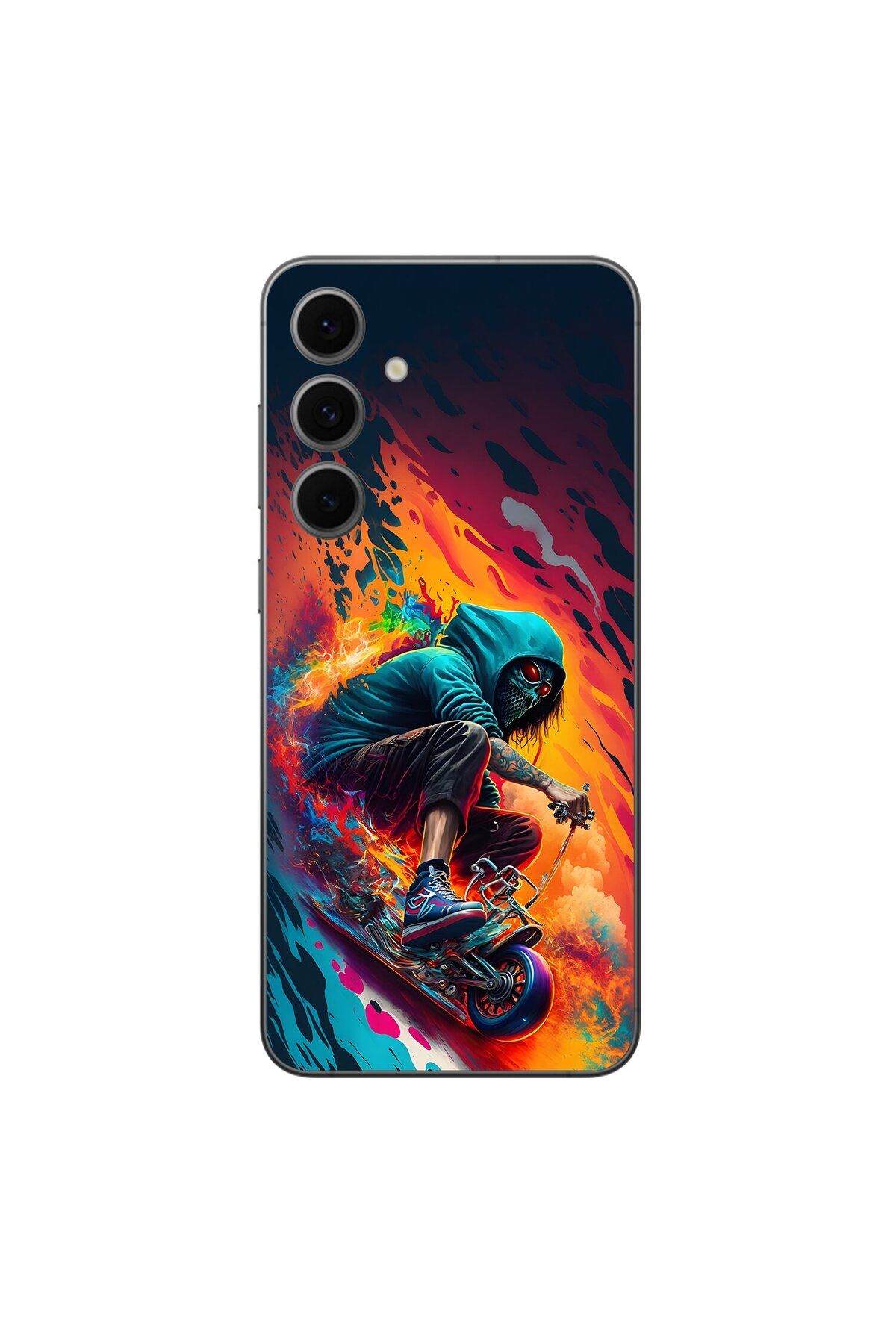 Dali Design Samsung Galaxy S24 FE Uyumlu Şeffaf Kılıf Aesthetic 5 Tasarımlı