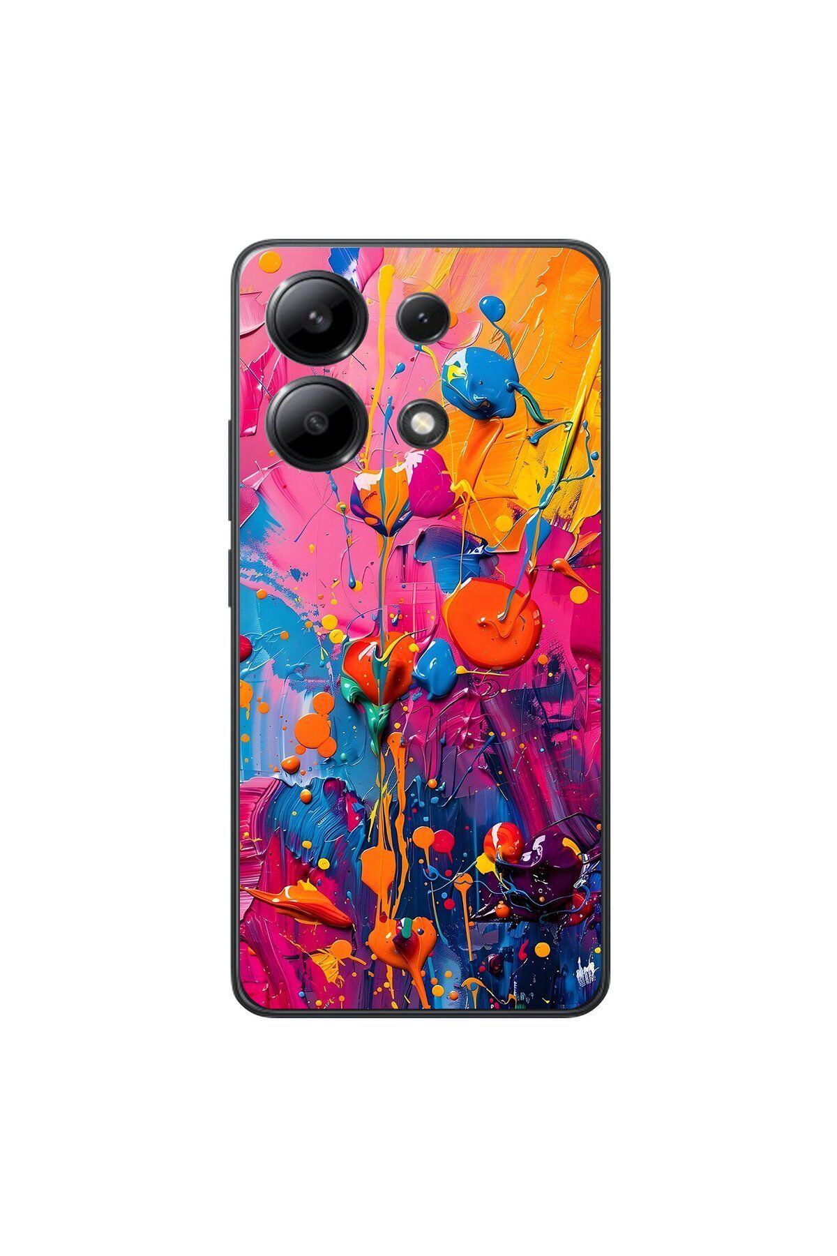 Dali Design Xiaomi Redmi Note 13 Uyumlu Şeffaf Kılıf Graffiti 3 Tasarımlı