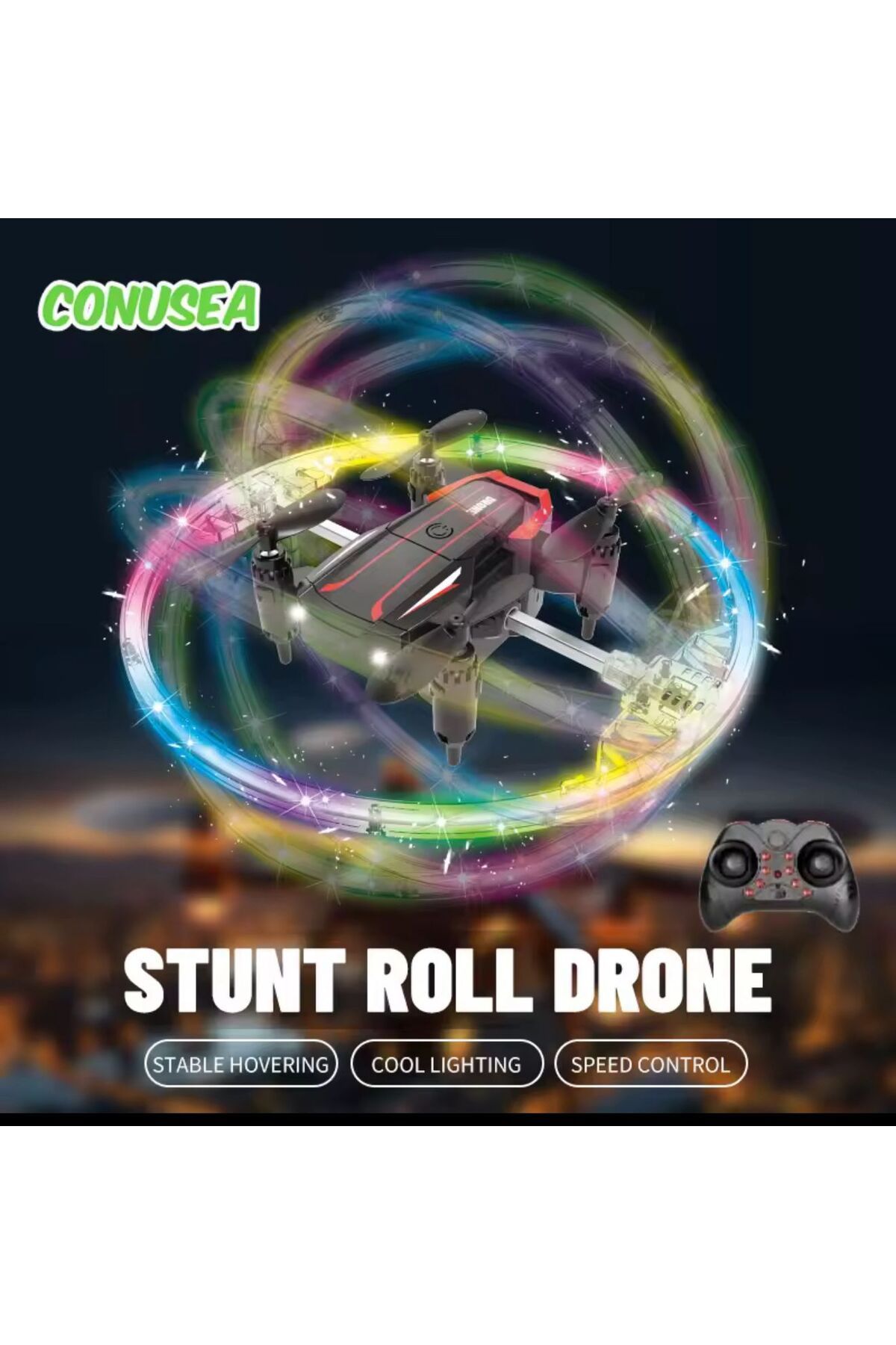 zerzembe BK2 Drone çoklu aydınlatma modları 360 ° döndürme Drone uzaktan kumandalı oyuncak uçak