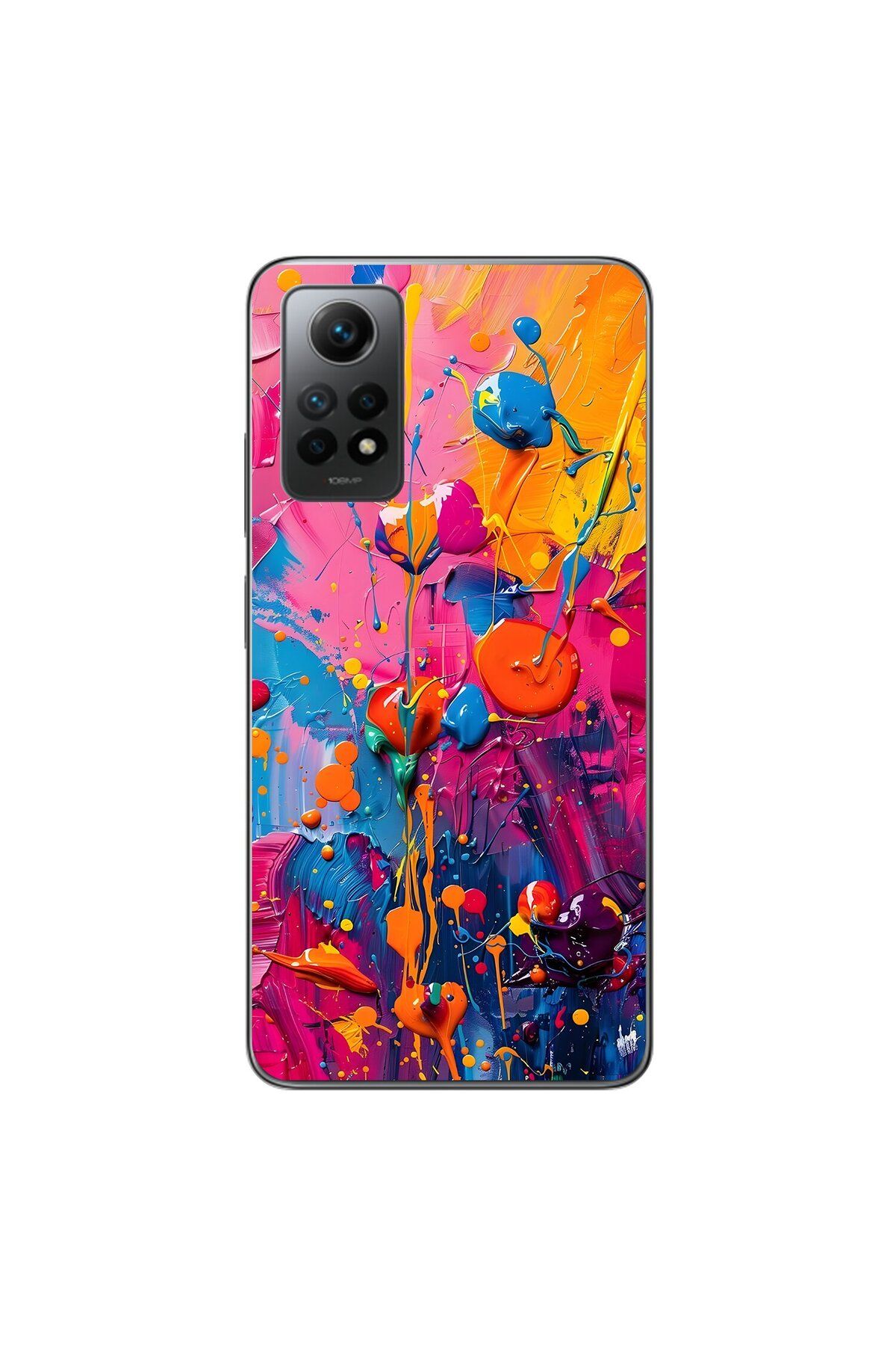 Dali Design Xiaomi Redmi Note 12 Pro Uyumlu Şeffaf Kılıf Graffiti 3 Tasarımlı