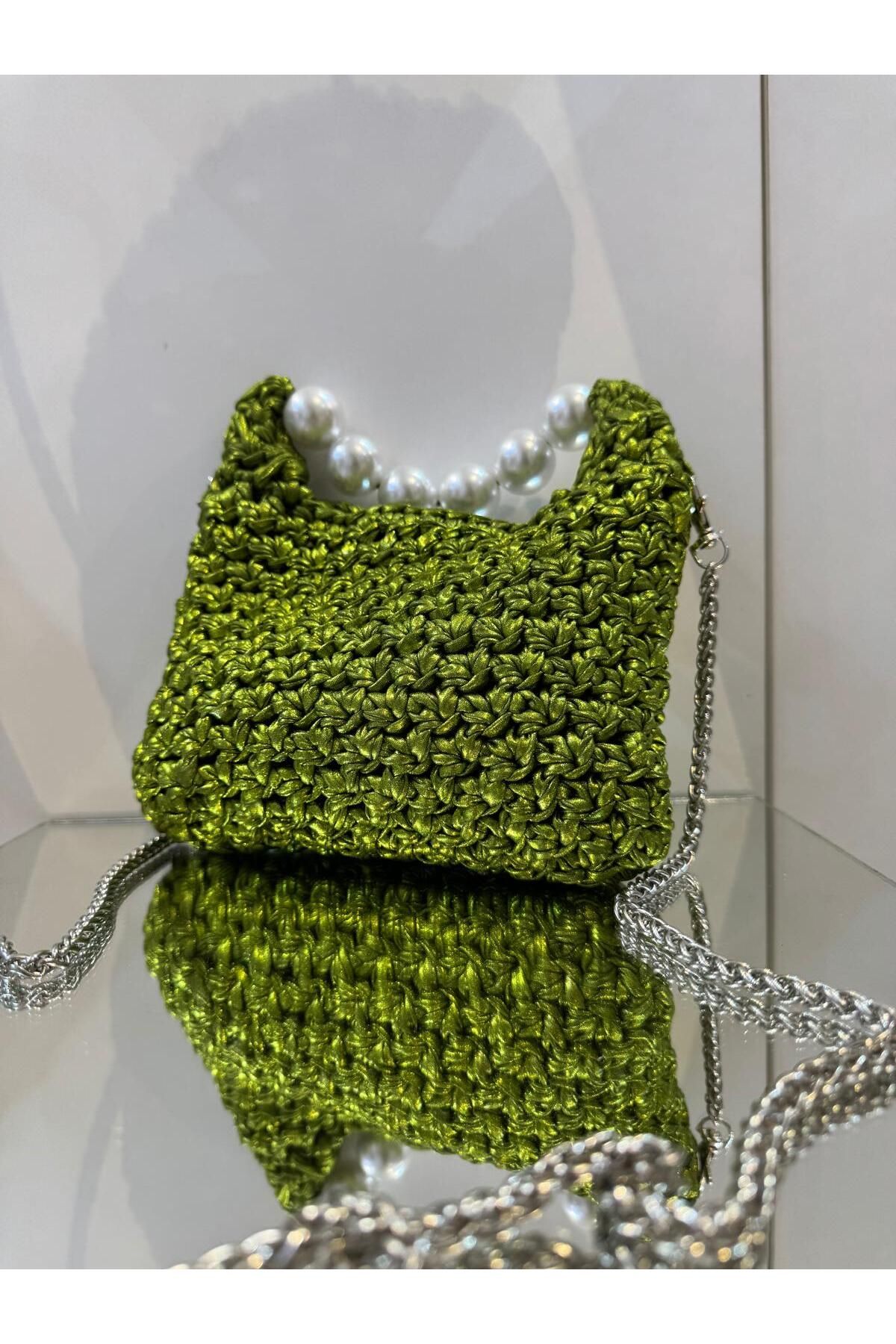 Renkat Handmade İncili El Çantası