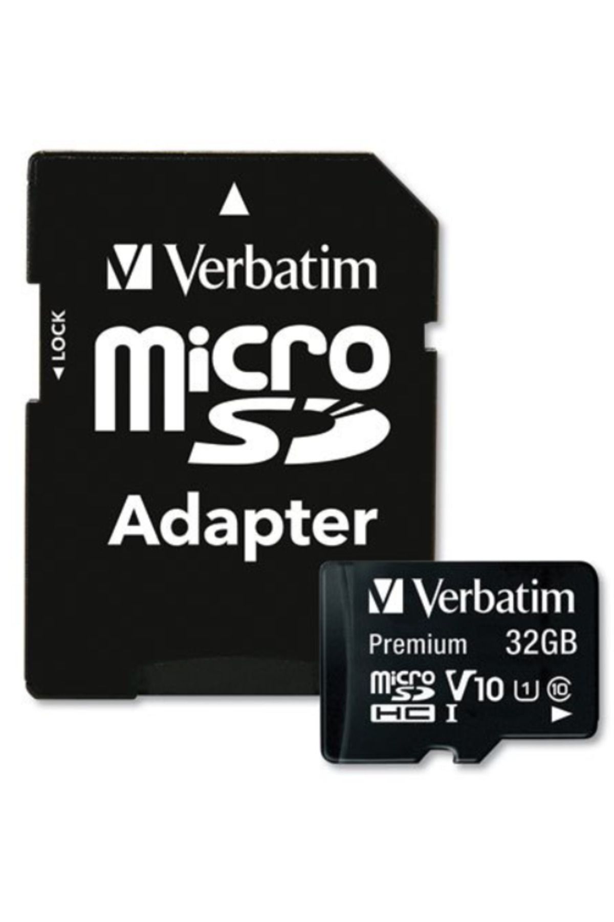 Verbatim-Verbatim 44083 microSDHC 32GB Class 10 Memory Card + SD Adapter 2