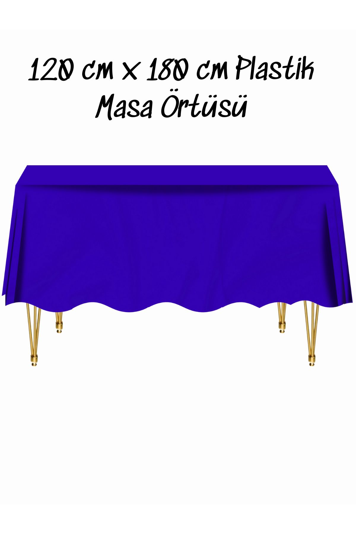 snowparty Masa Örtüsü Plastik Tek Kullanımlık Masa Örtüsü Renkli 120x180 Cm