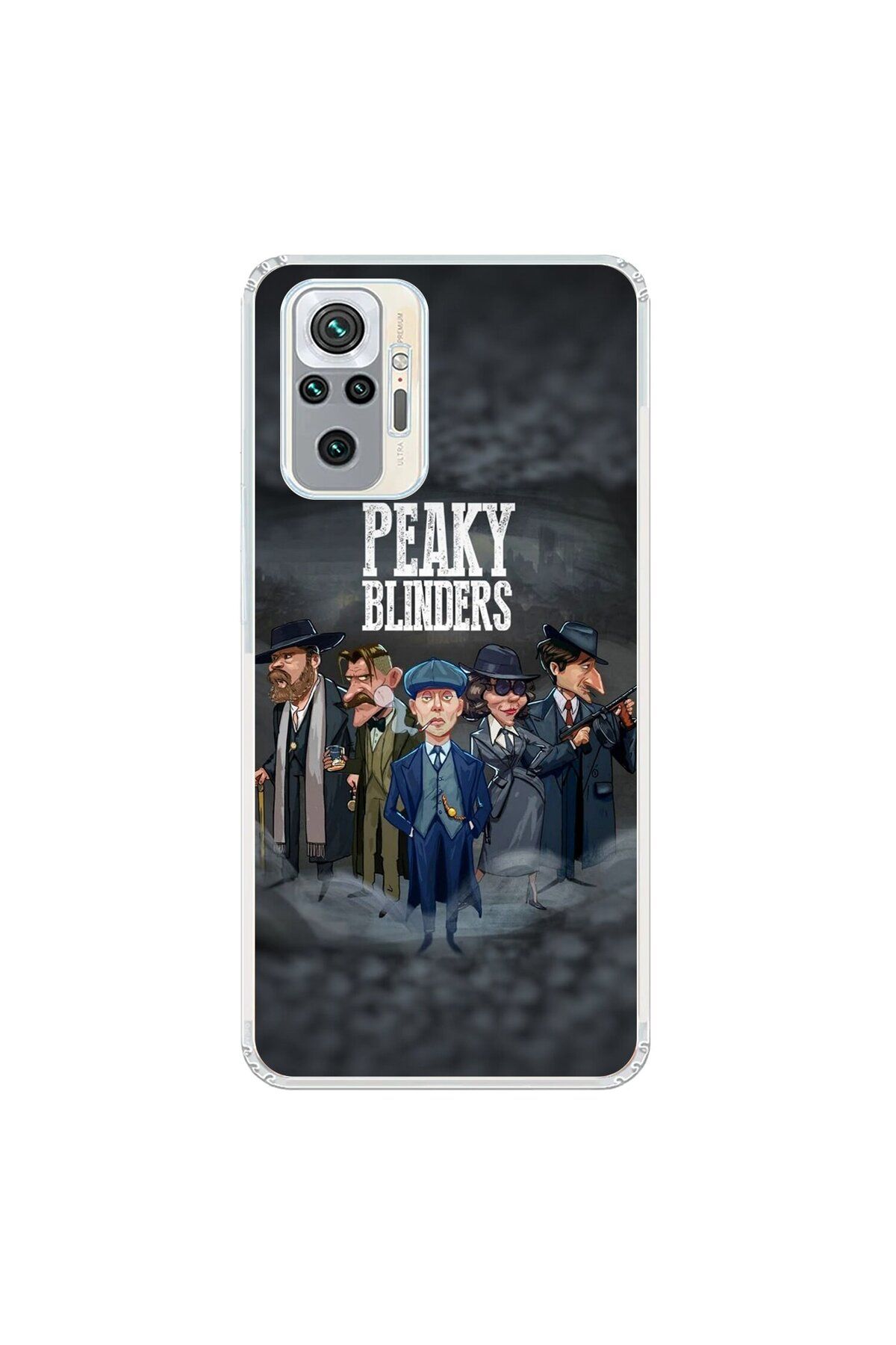 Dali Design Xiaomi Redmi Note 10 Pro Uyumlu Şeffaf Kılıf Peaky Blinders Tasarımlı