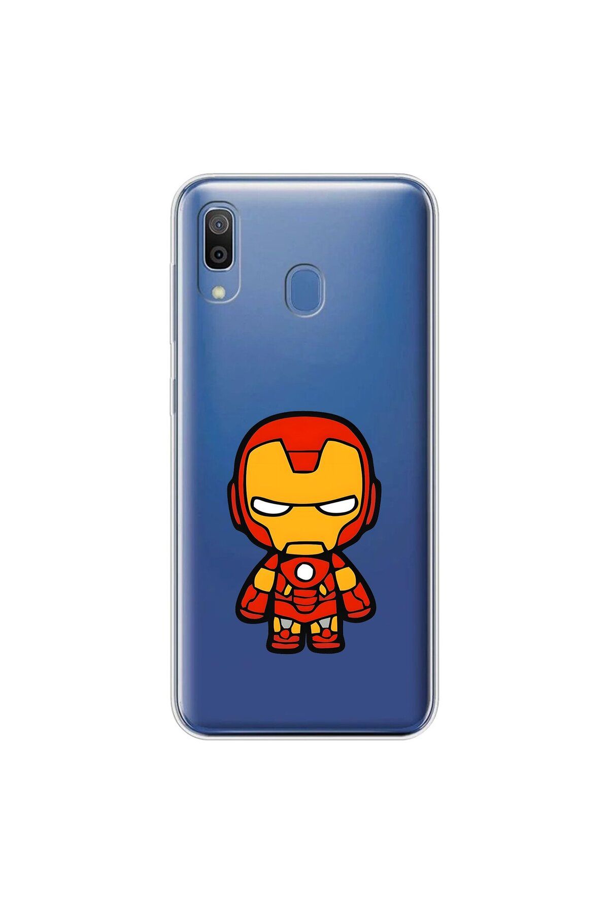 Dali Design Samsung Galaxy A20 Uyumlu Şeffaf Kılıf Chibi 2 Tasarımlı