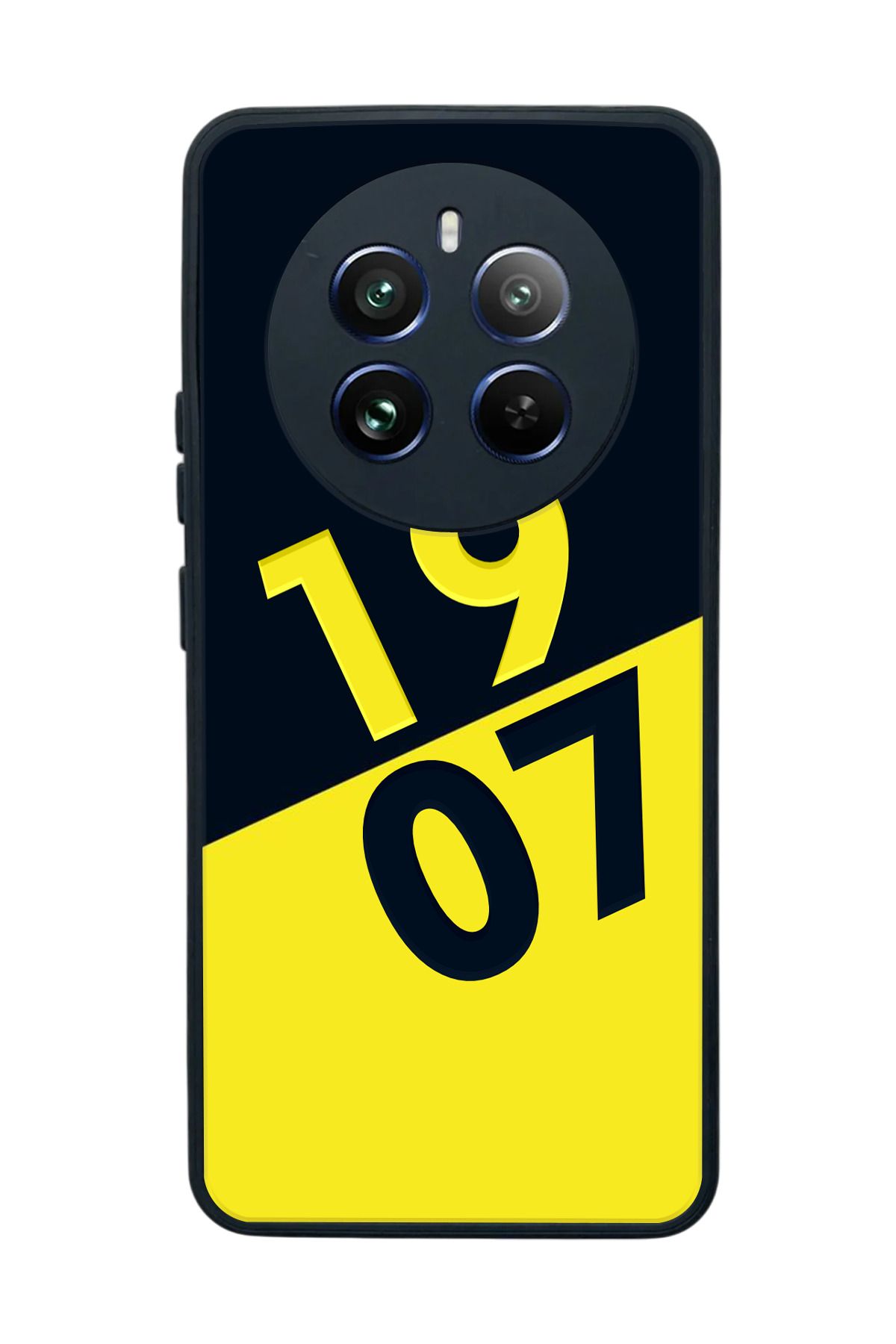 realme 12 Uyumlu Mat Siyah Kılıf – Yumuşak Silikon, Koruyucu, Şok Emici Kapak
